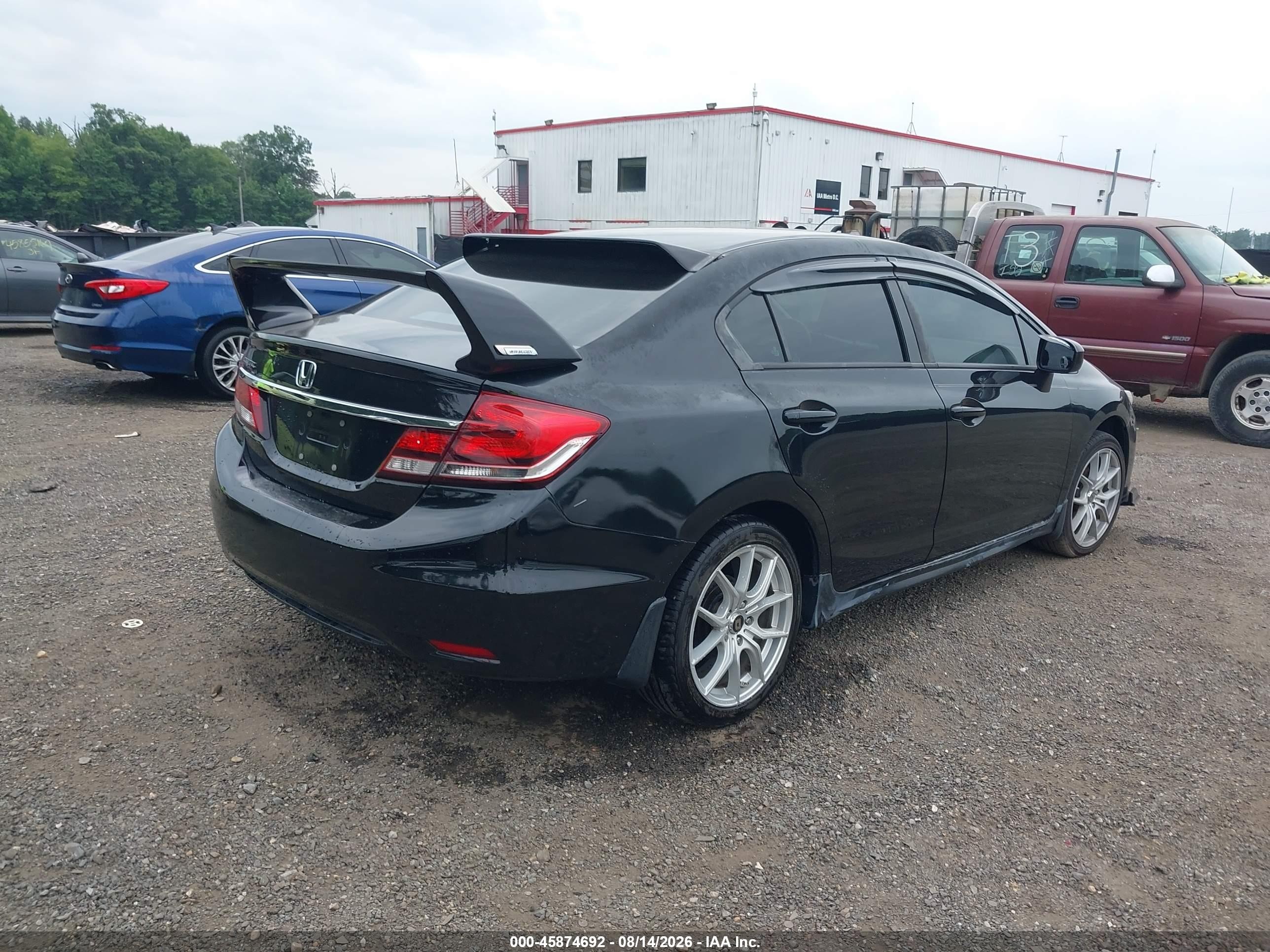 2015 Honda Civic Lx Black vin: 19XFB2F55FE110478