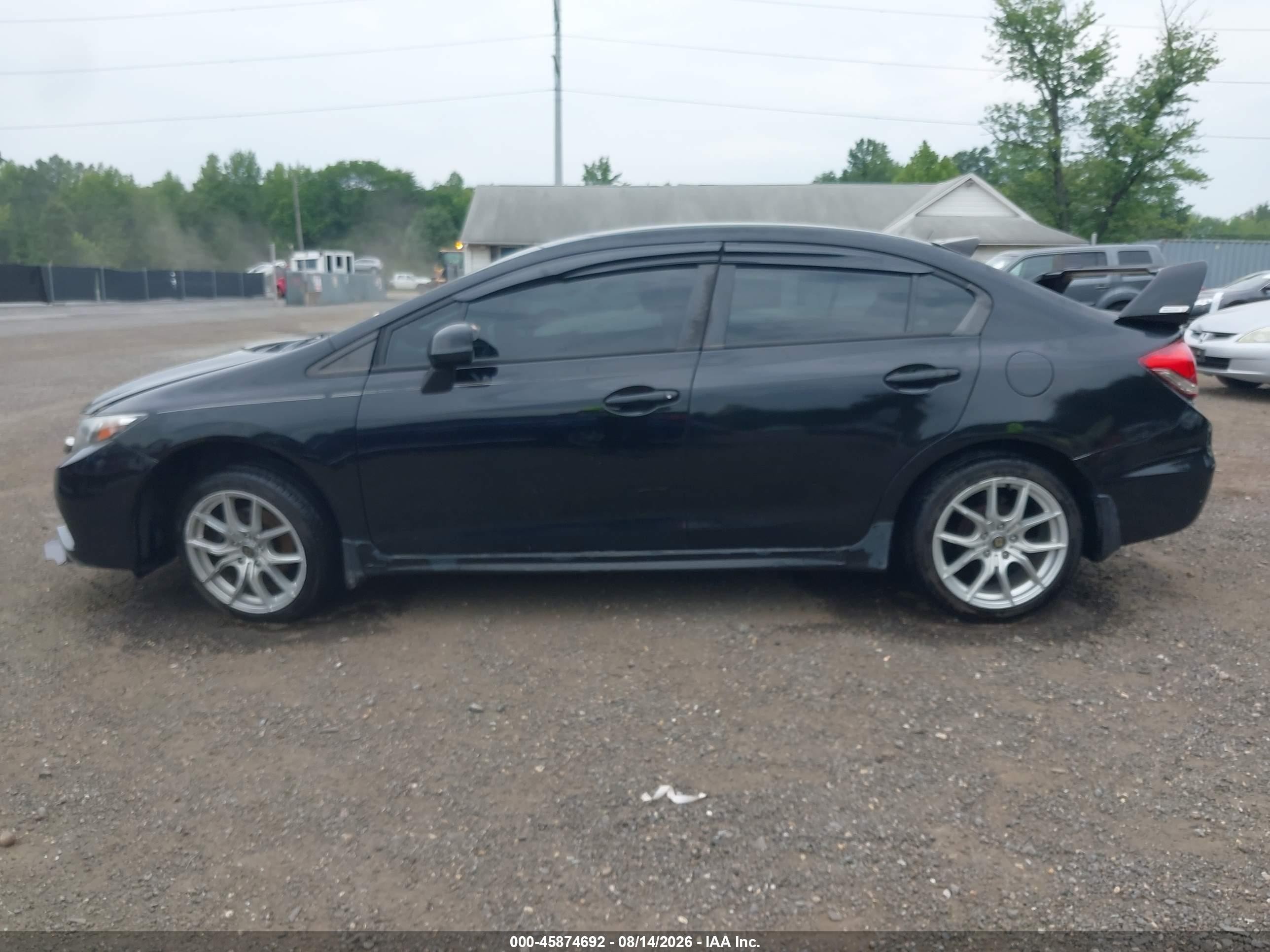 2015 Honda Civic Lx Black vin: 19XFB2F55FE110478