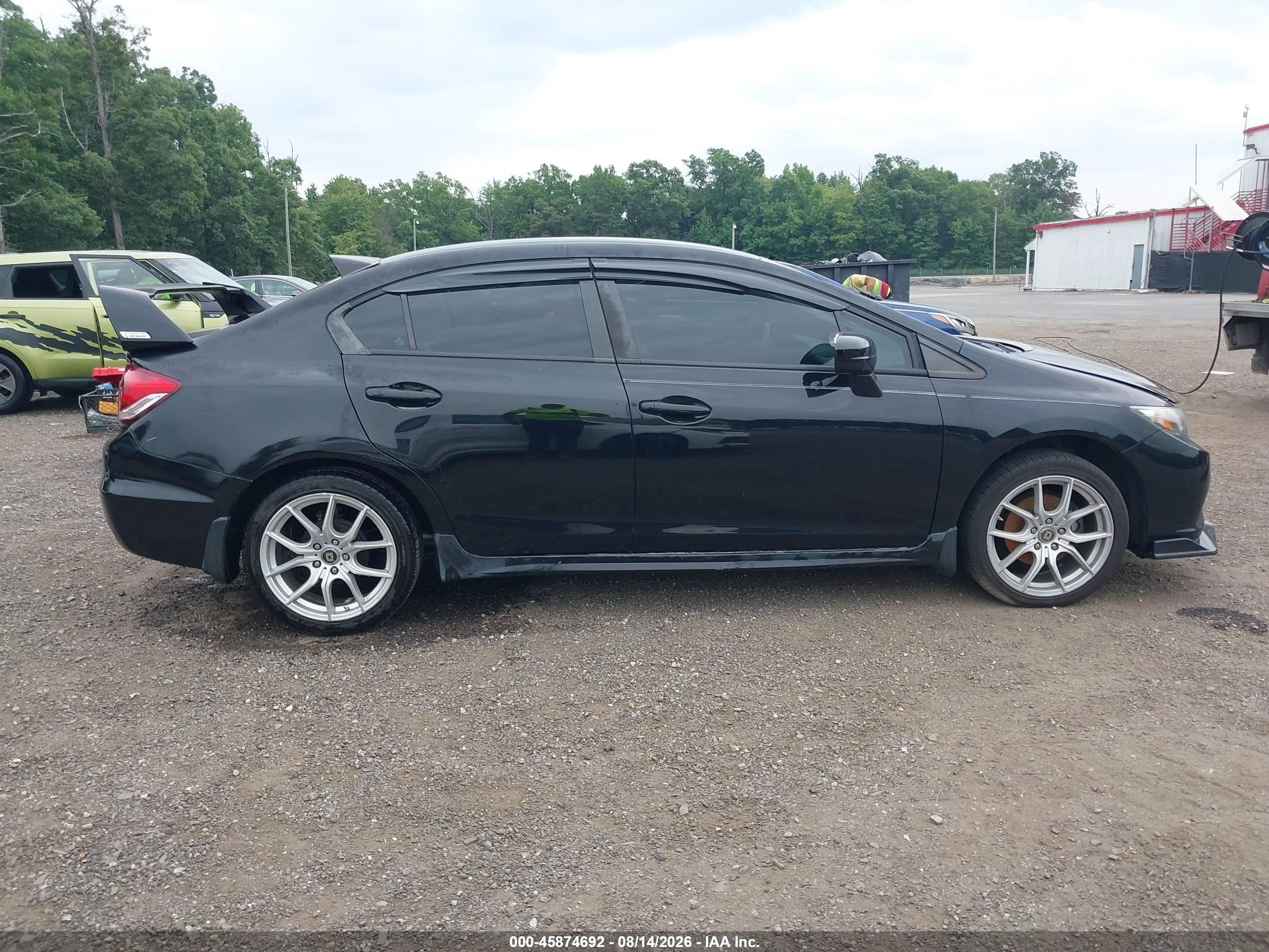 2015 Honda Civic Lx Black vin: 19XFB2F55FE110478