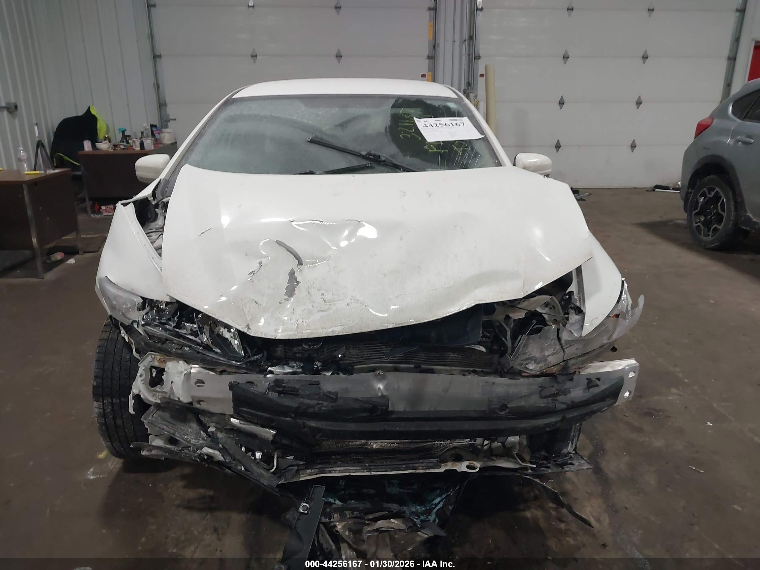 2015 Honda Civic Lx White vin: 19XFB2F55FE114059