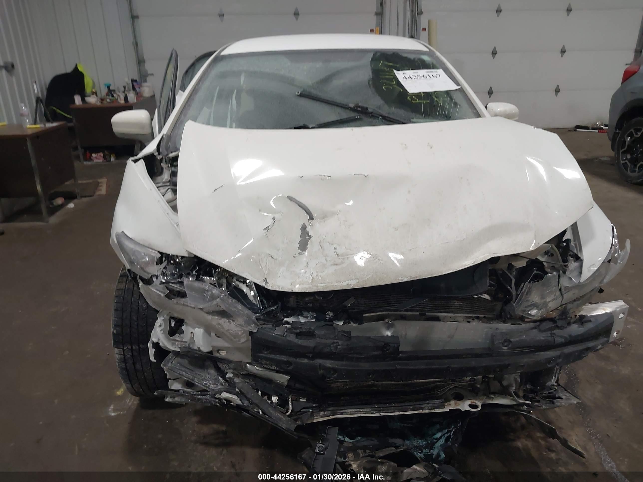 2015 Honda Civic Lx White vin: 19XFB2F55FE114059