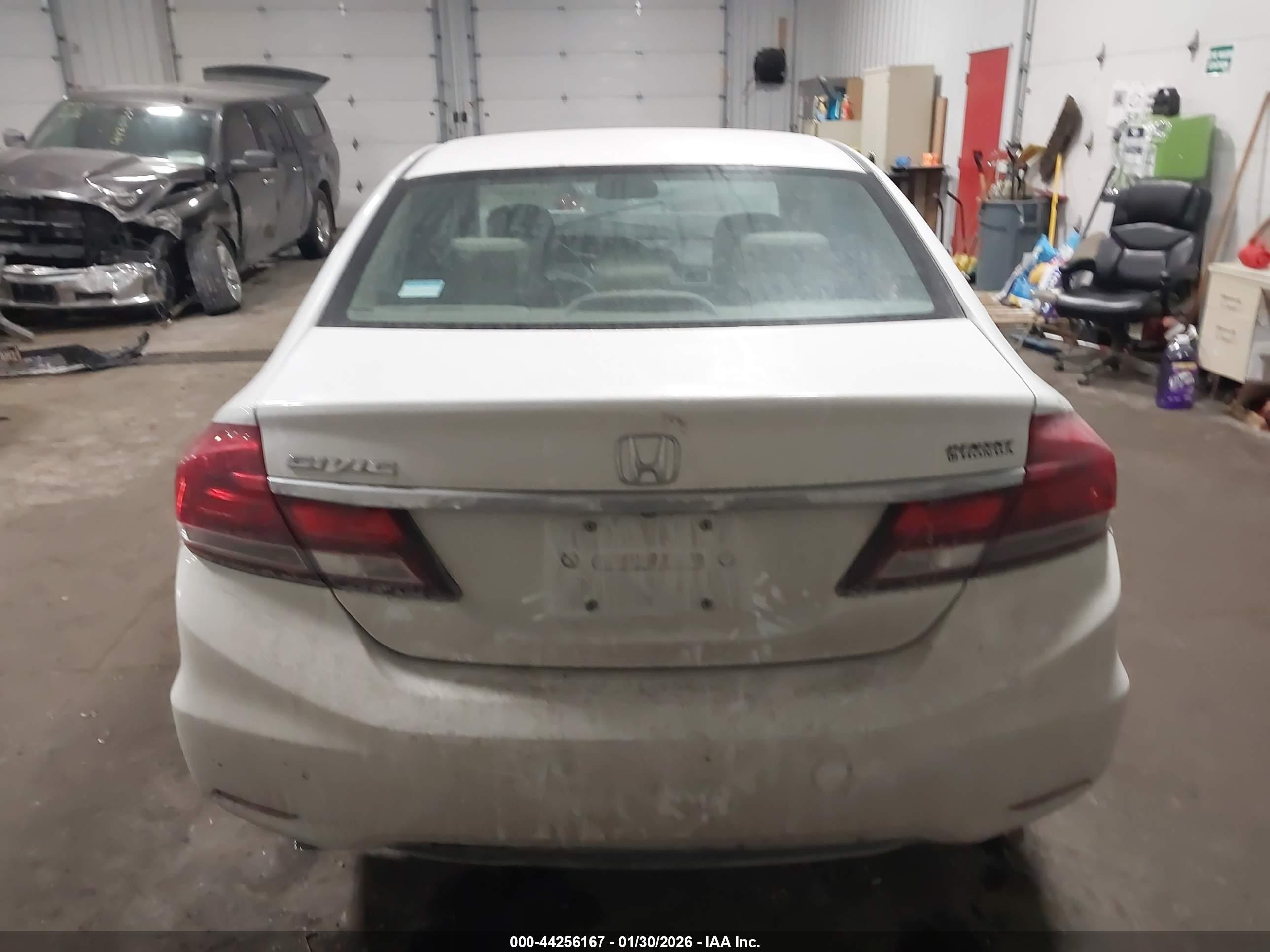 2015 Honda Civic Lx White vin: 19XFB2F55FE114059