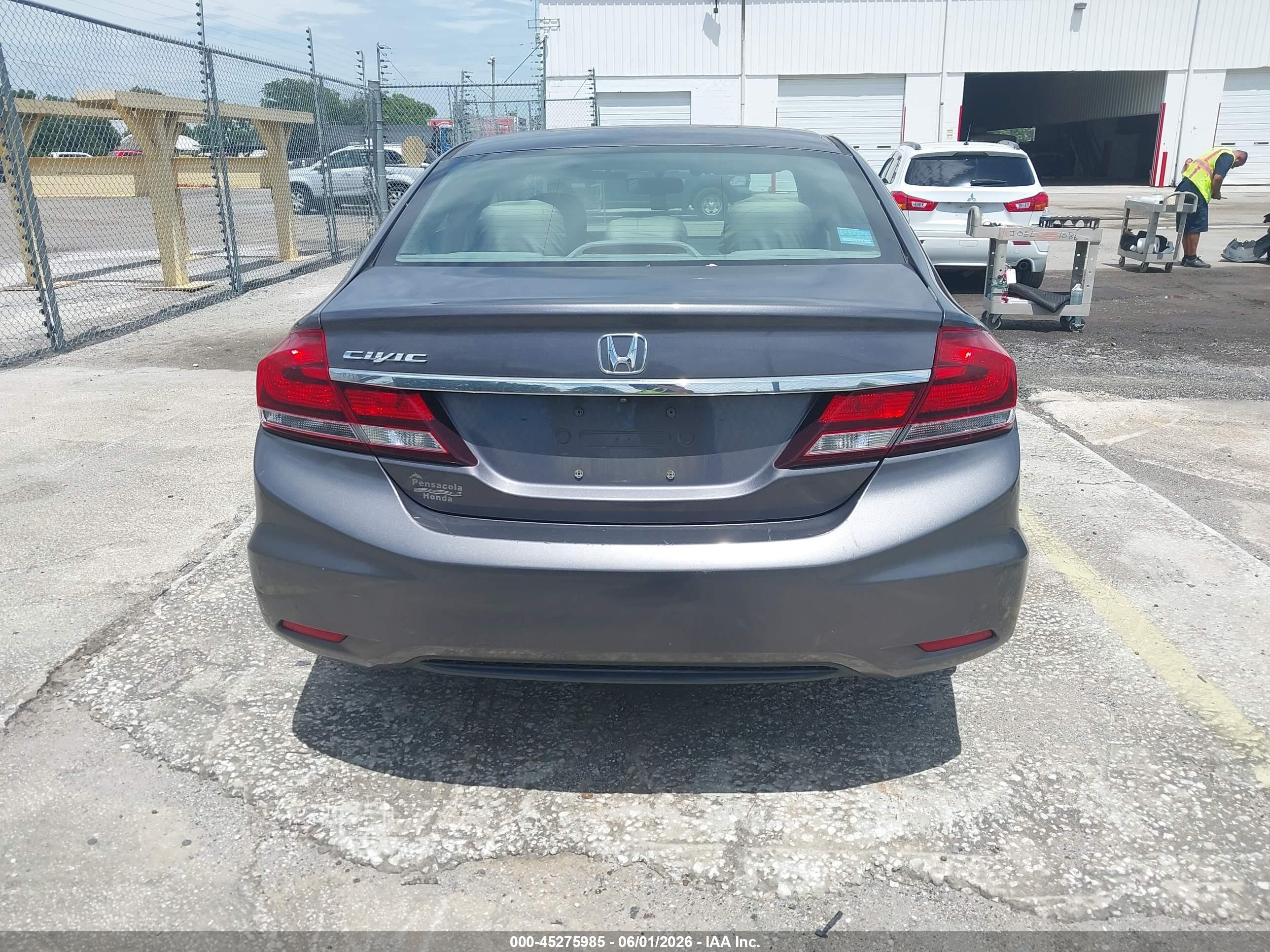 2015 Honda Civic Lx Gray vin: 19XFB2F55FE115955