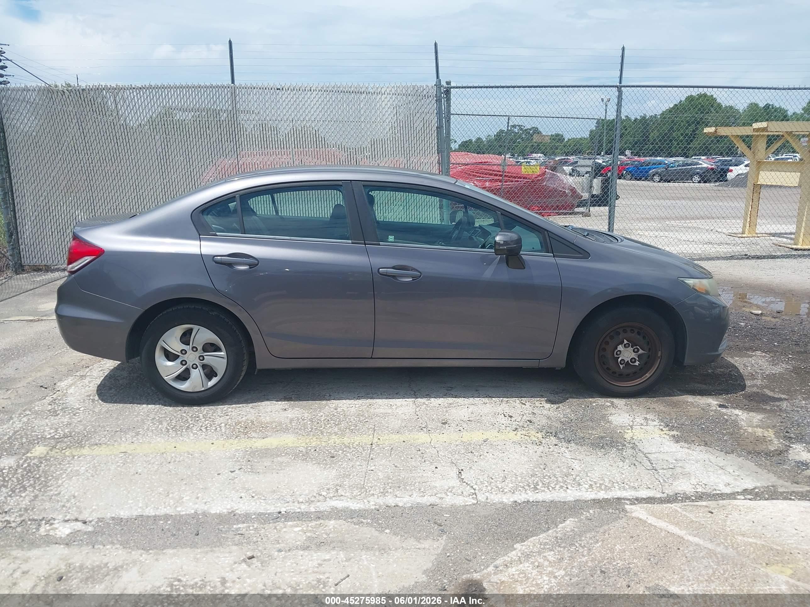 2015 Honda Civic Lx Gray vin: 19XFB2F55FE115955