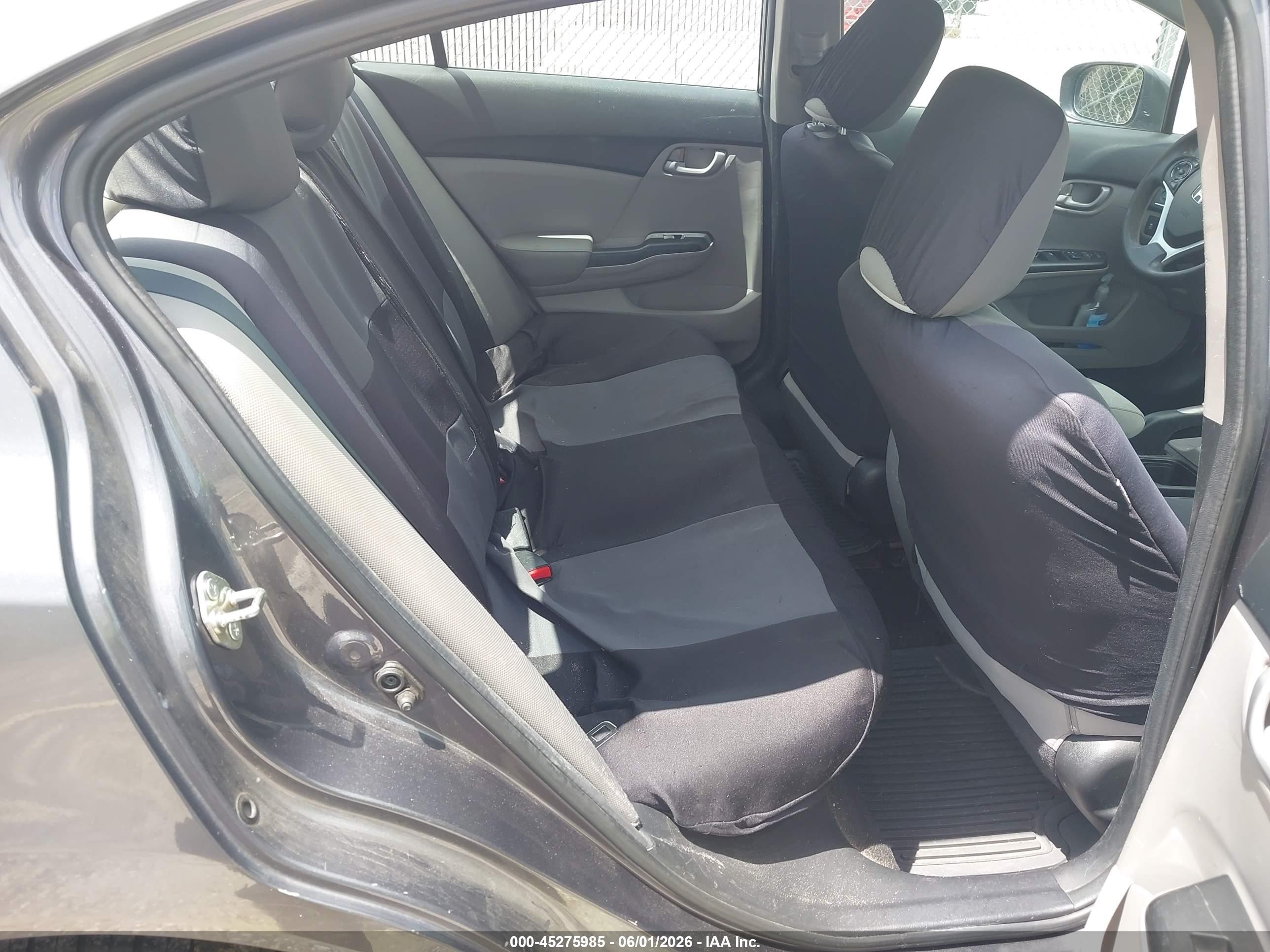 2015 Honda Civic Lx Gray vin: 19XFB2F55FE115955