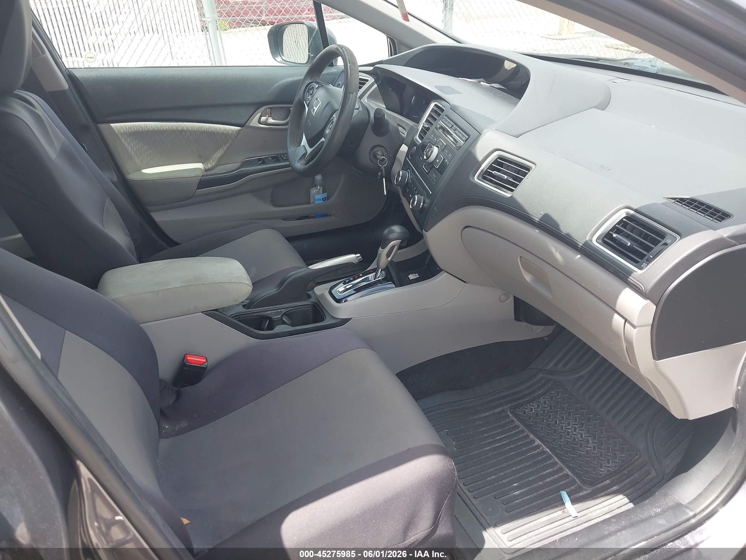 2015 Honda Civic Lx Gray vin: 19XFB2F55FE115955