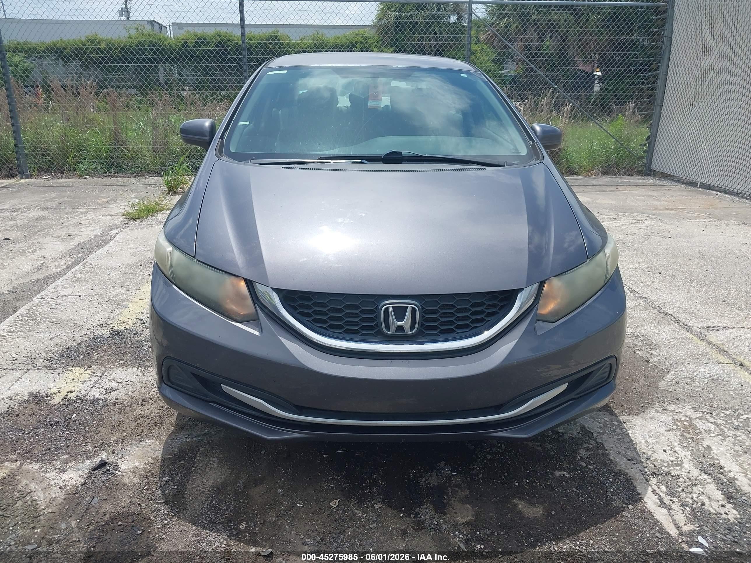 2015 Honda Civic Lx Gray vin: 19XFB2F55FE115955