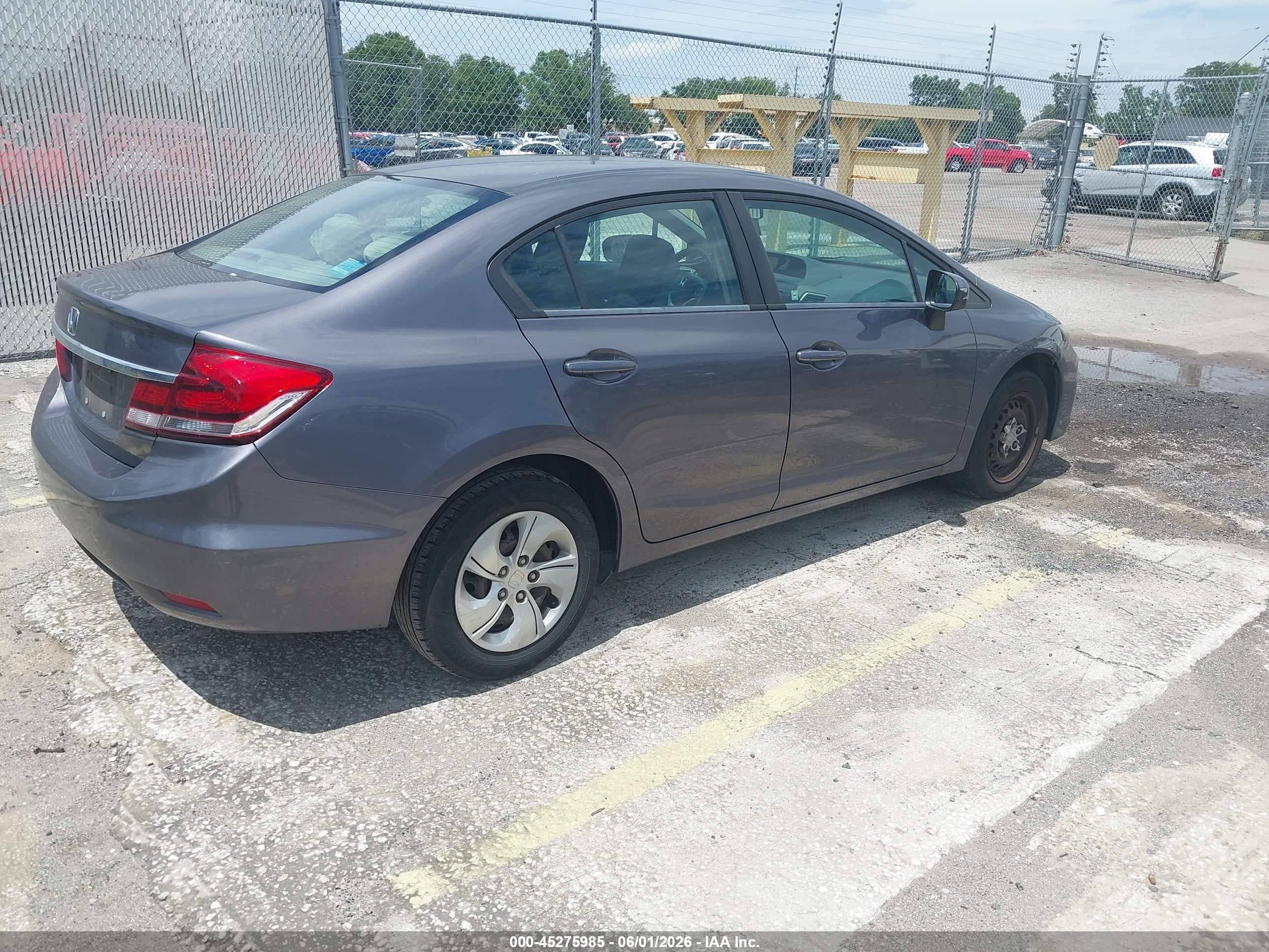 2015 Honda Civic Lx Gray vin: 19XFB2F55FE115955