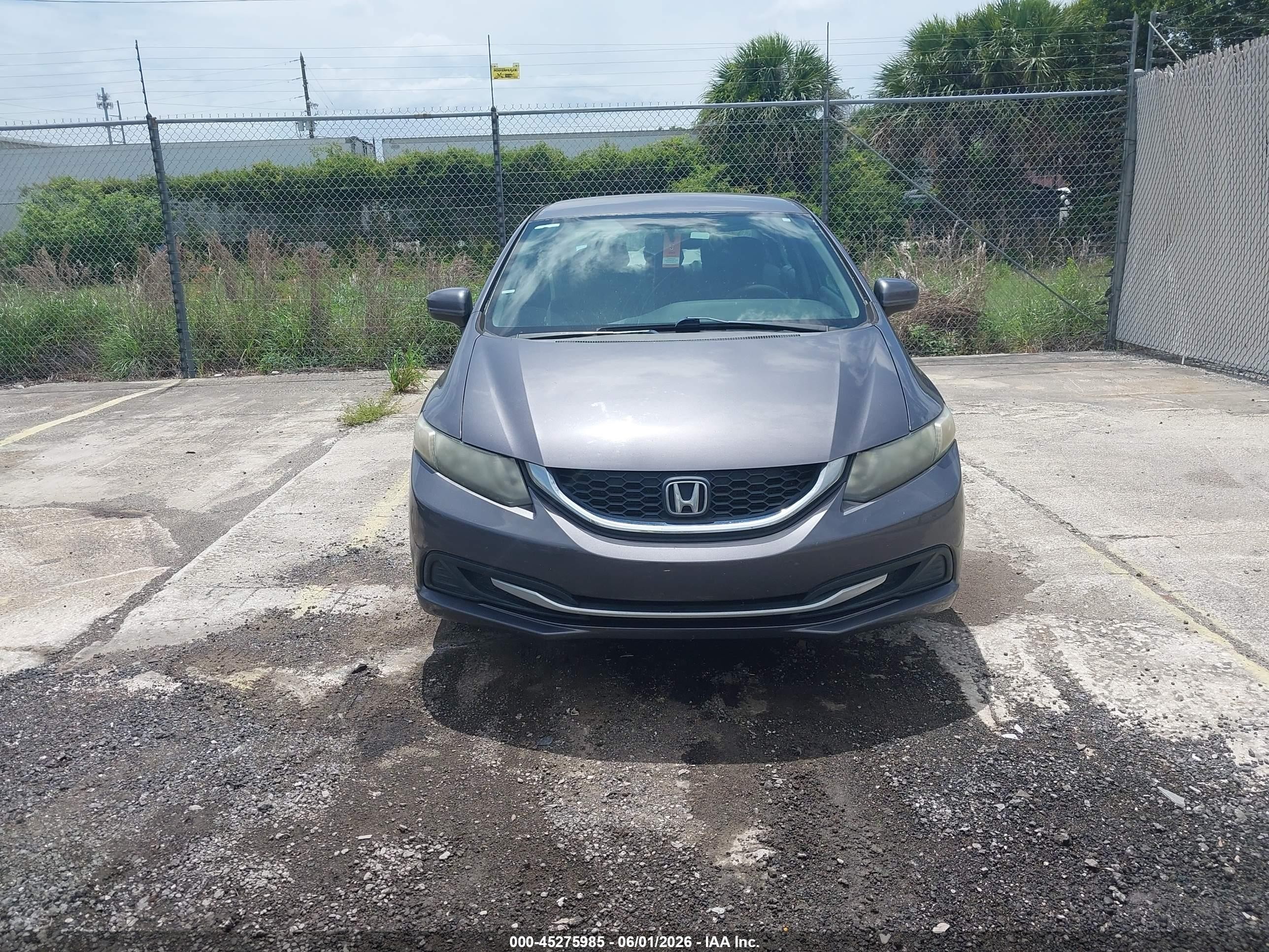 2015 Honda Civic Lx Gray vin: 19XFB2F55FE115955