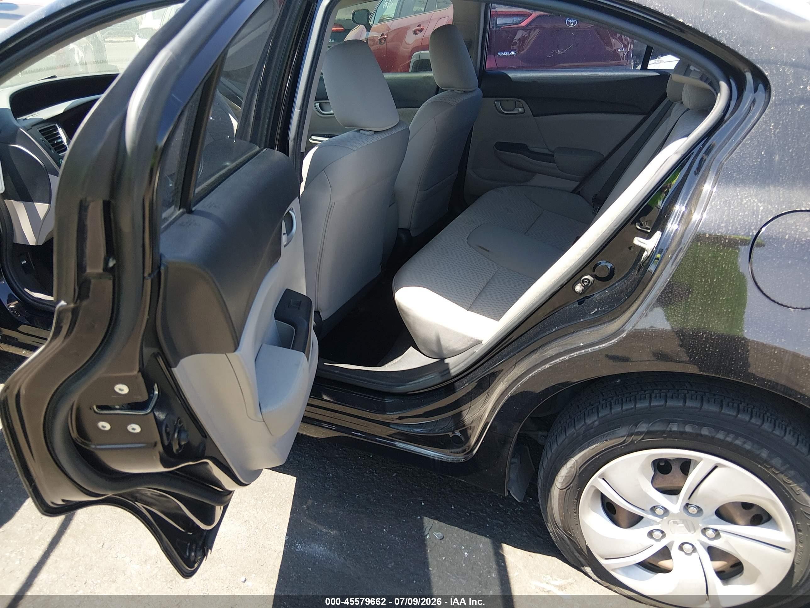 2015 Honda Civic Lx Black vin: 19XFB2F55FE200312