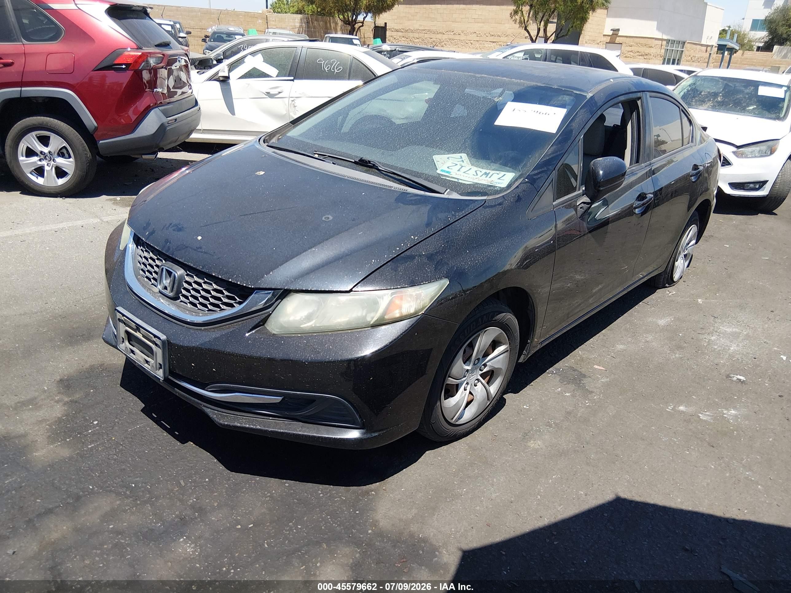 2015 Honda Civic Lx Black vin: 19XFB2F55FE200312