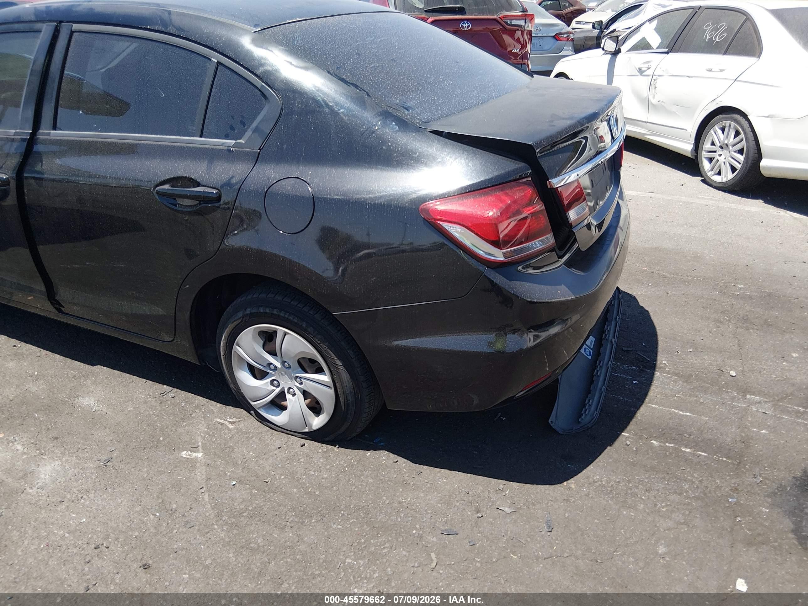 2015 Honda Civic Lx Black vin: 19XFB2F55FE200312
