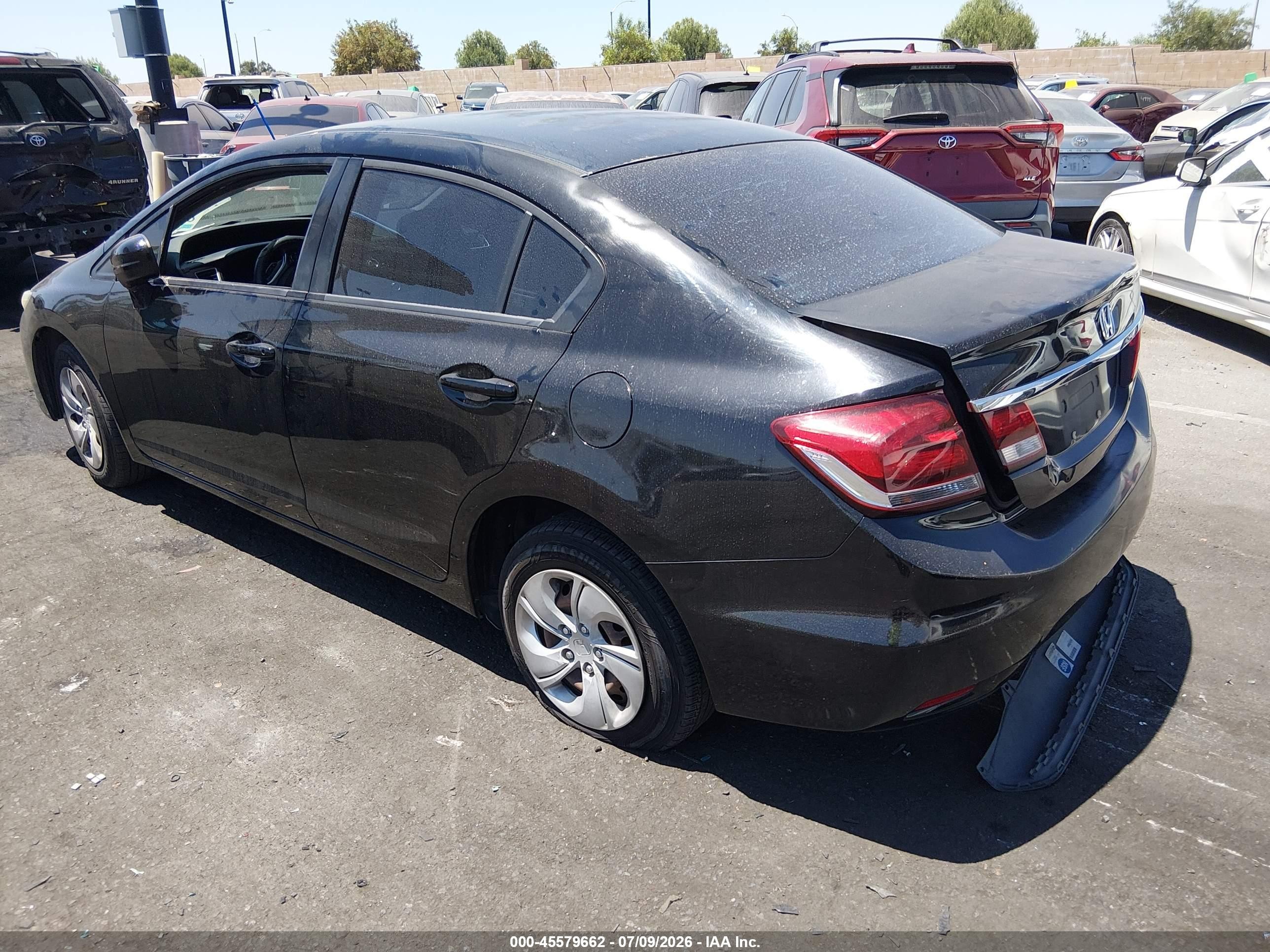 2015 Honda Civic Lx Black vin: 19XFB2F55FE200312