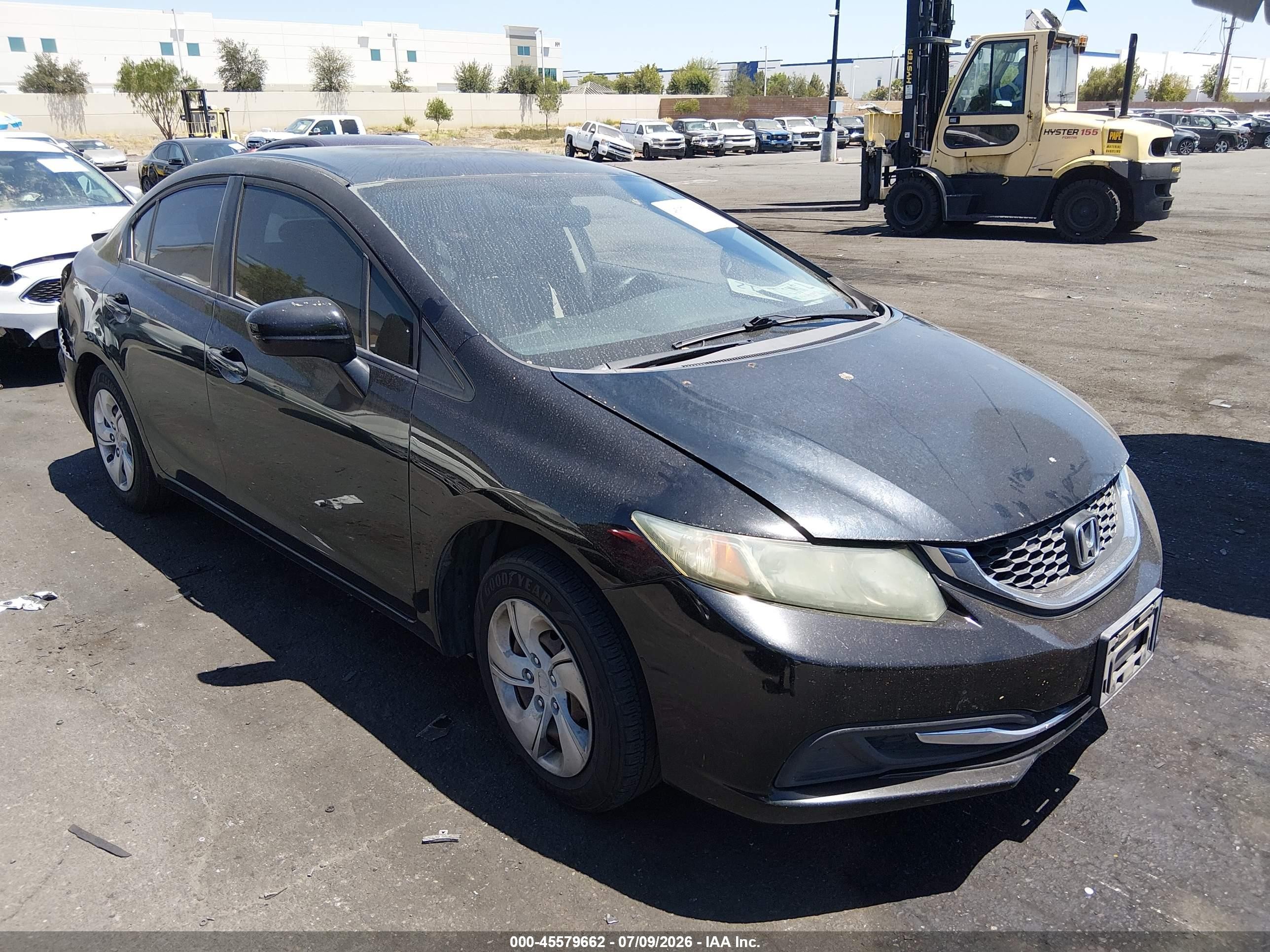 2015 Honda Civic Lx Black vin: 19XFB2F55FE200312