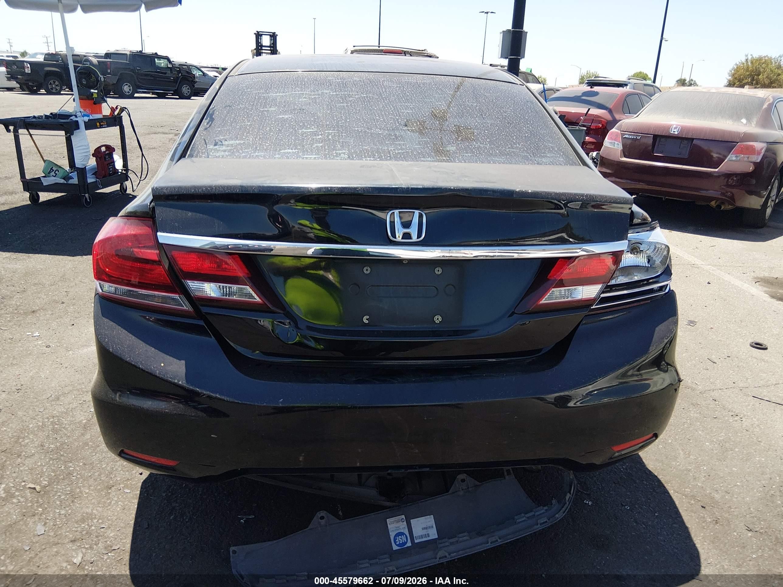 2015 Honda Civic Lx Black vin: 19XFB2F55FE200312