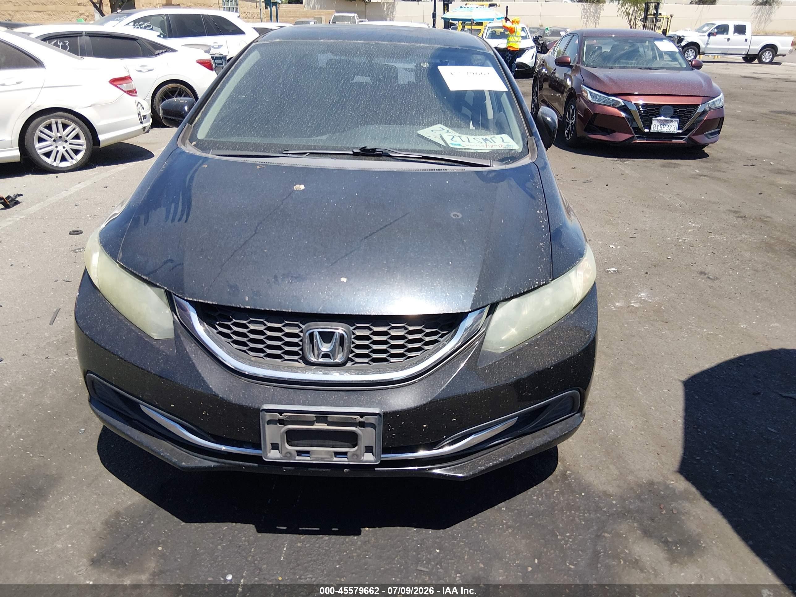 2015 Honda Civic Lx Black vin: 19XFB2F55FE200312