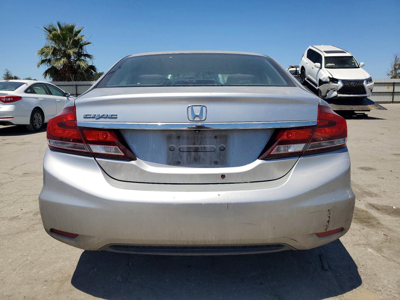 2015 Honda Civic Lx Silver vin: 19XFB2F55FE207115