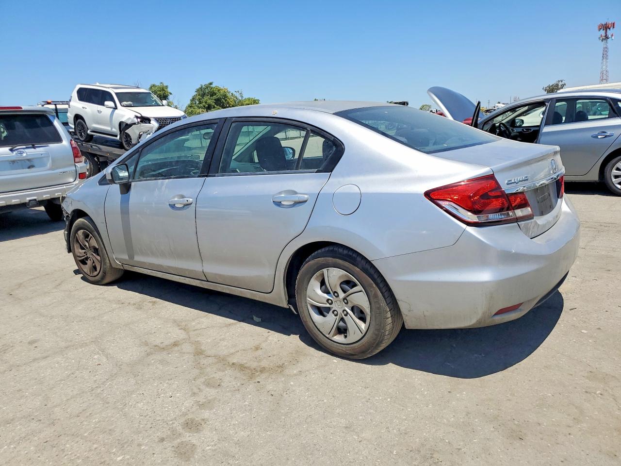 2015 Honda Civic Lx Silver vin: 19XFB2F55FE207115