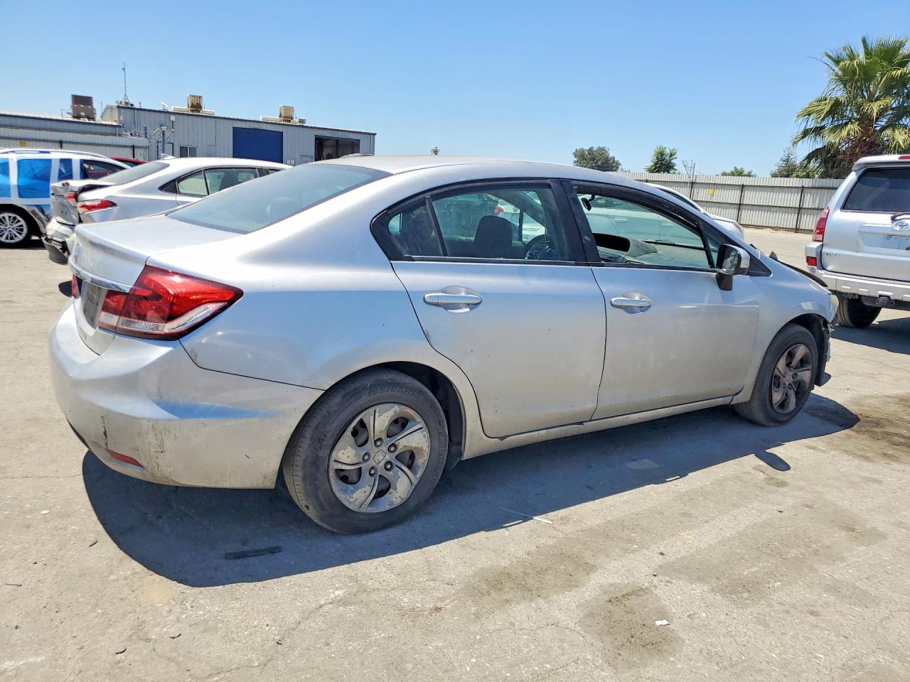 2015 Honda Civic Lx Silver vin: 19XFB2F55FE207115