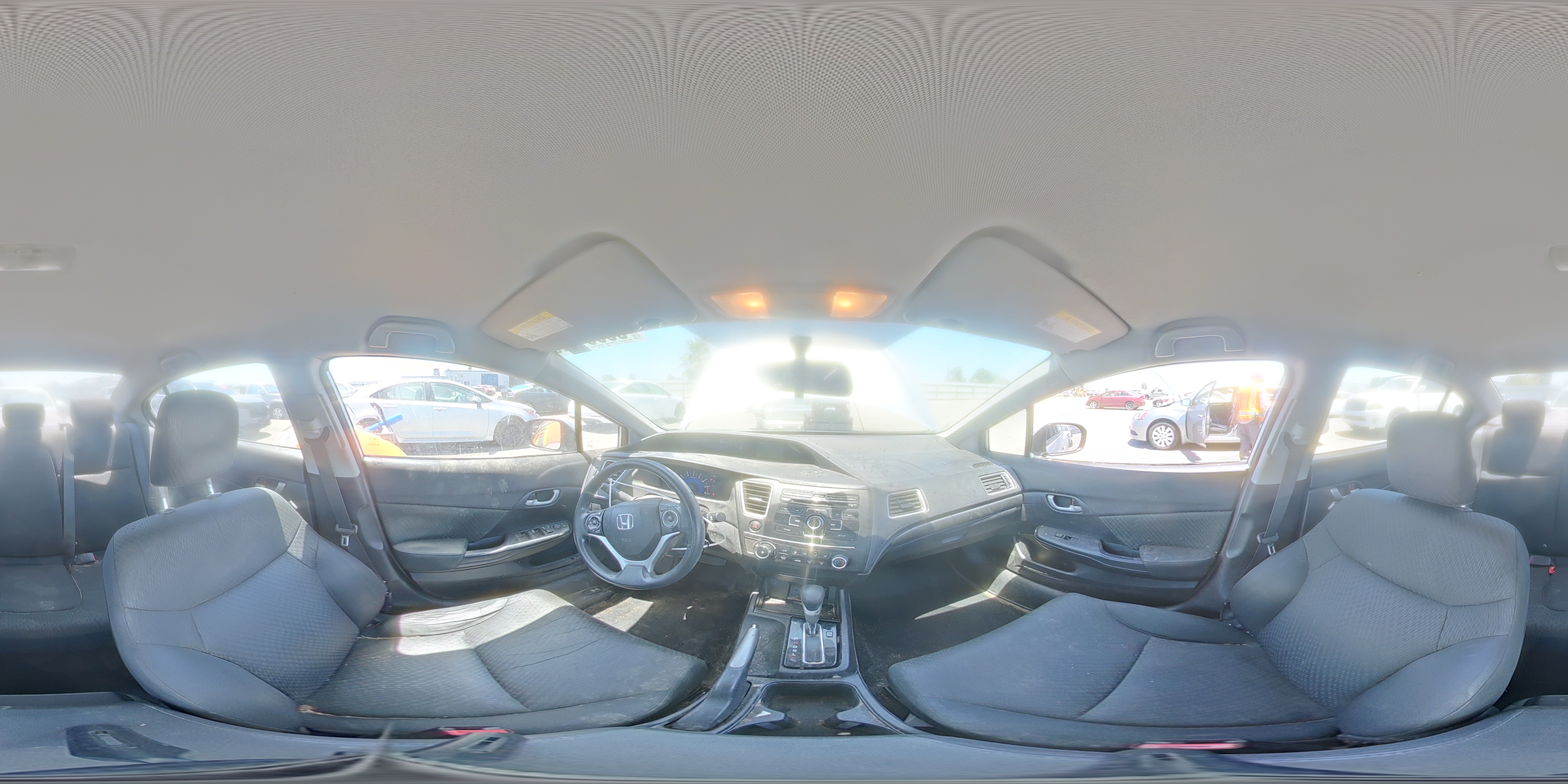 2015 Honda Civic Lx Silver vin: 19XFB2F55FE207115