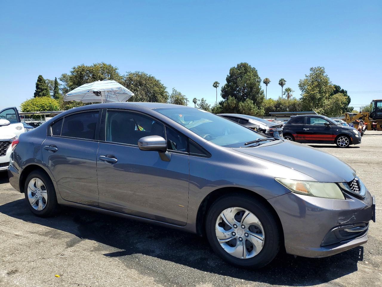 2015 Honda Civic Lx Gray vin: 19XFB2F55FE226702