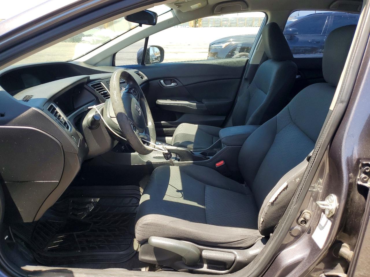 2015 Honda Civic Lx Gray vin: 19XFB2F55FE226702