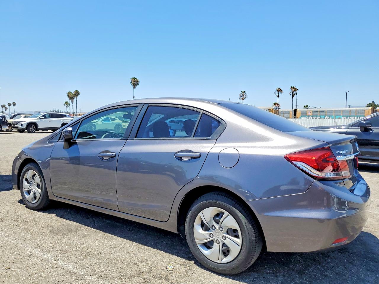 2015 Honda Civic Lx Gray vin: 19XFB2F55FE226702