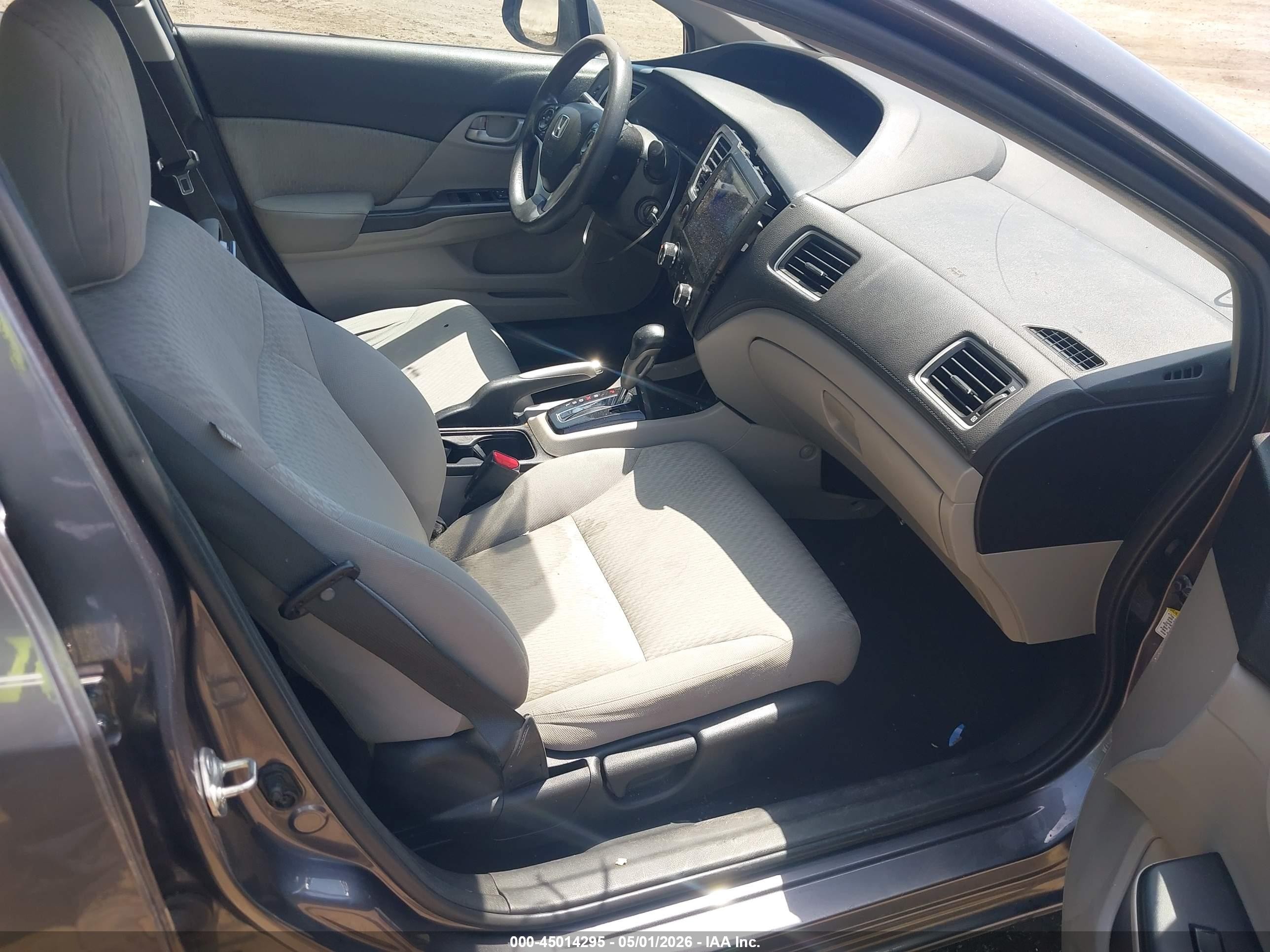 2015 Honda Civic Lx Gray vin: 19XFB2F55FE233052