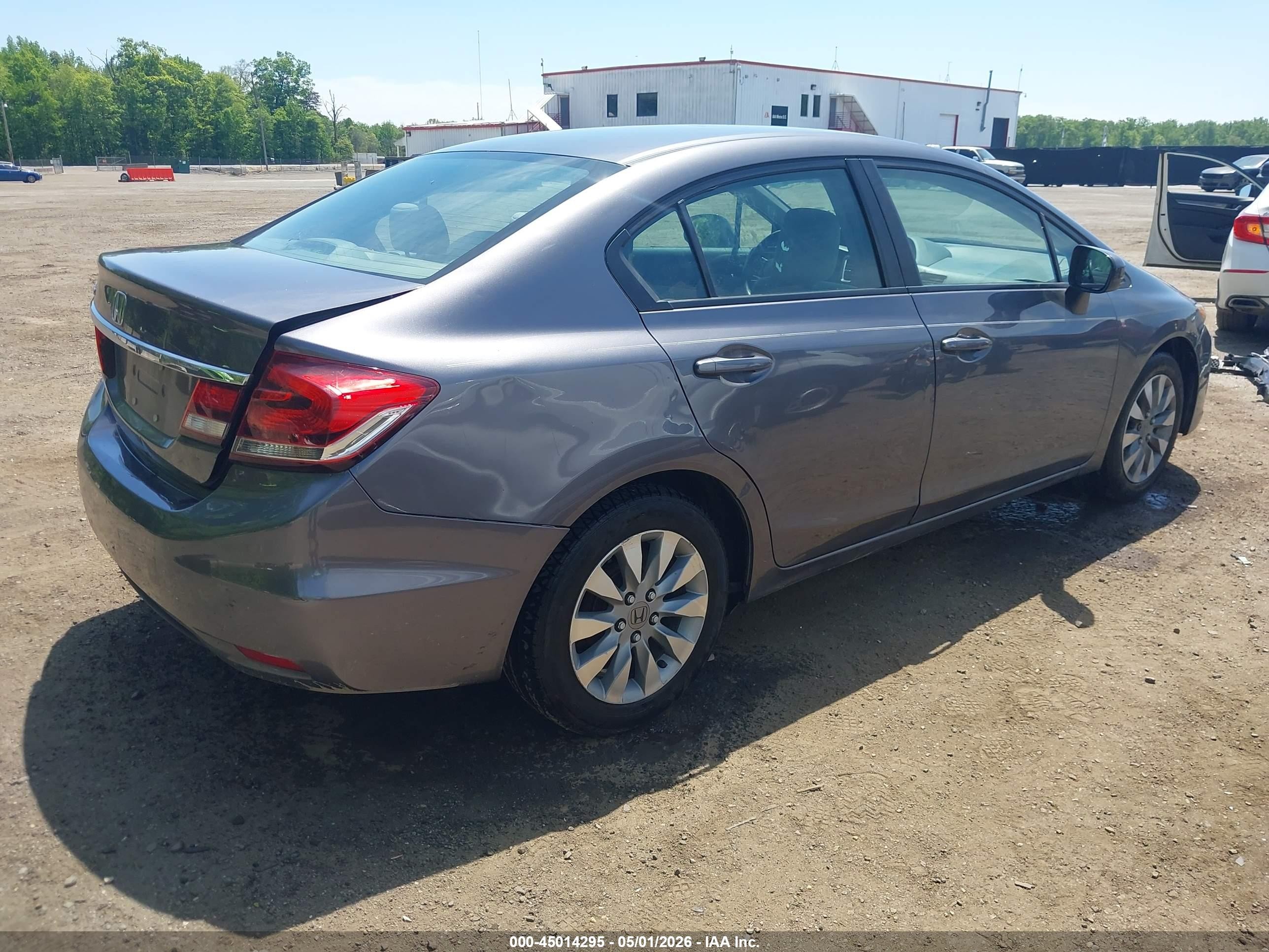 2015 Honda Civic Lx Gray vin: 19XFB2F55FE233052