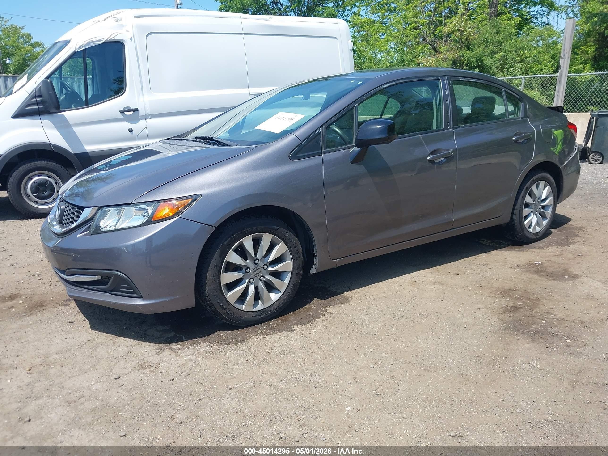 2015 Honda Civic Lx Gray vin: 19XFB2F55FE233052
