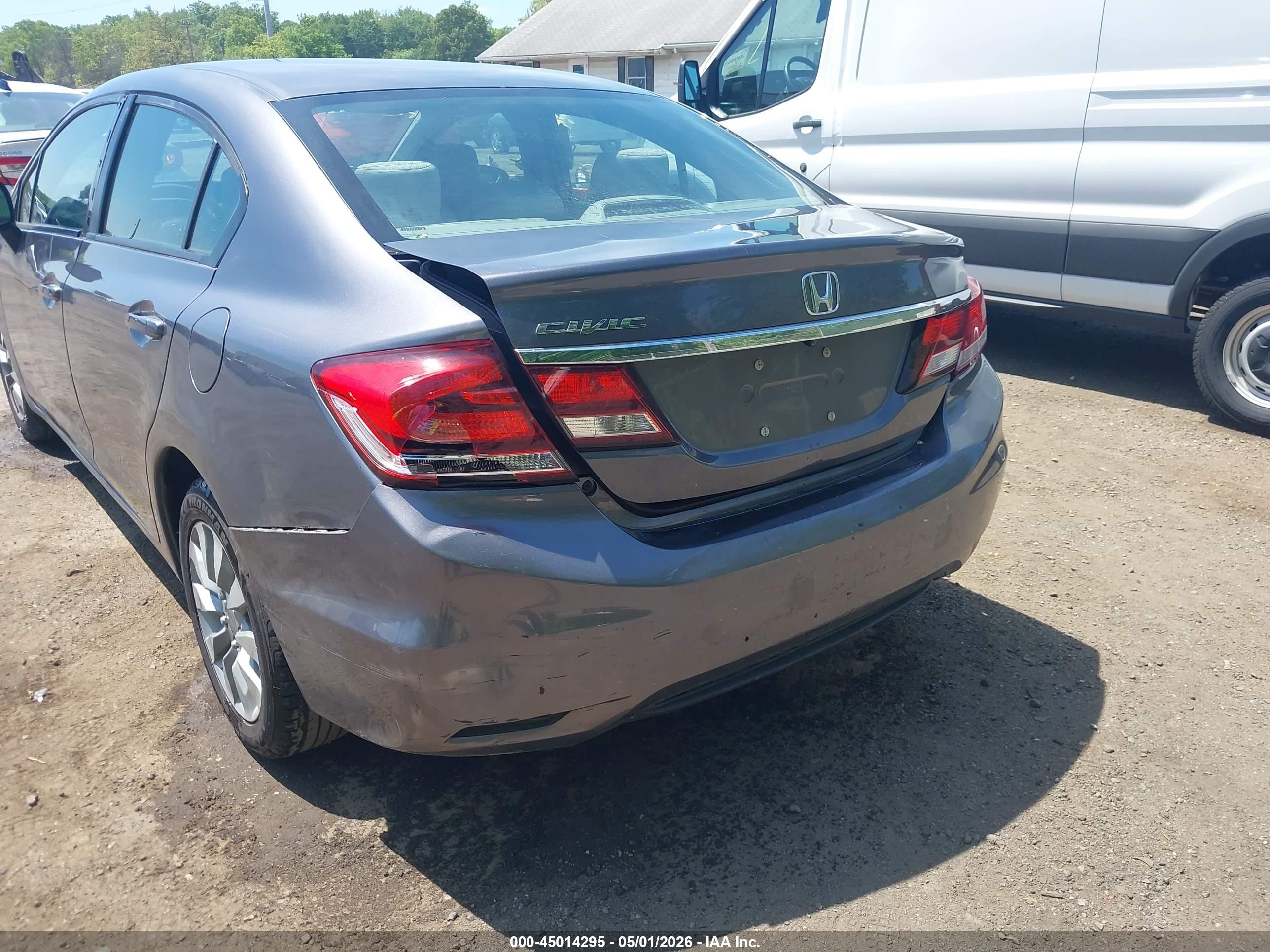 2015 Honda Civic Lx Gray vin: 19XFB2F55FE233052