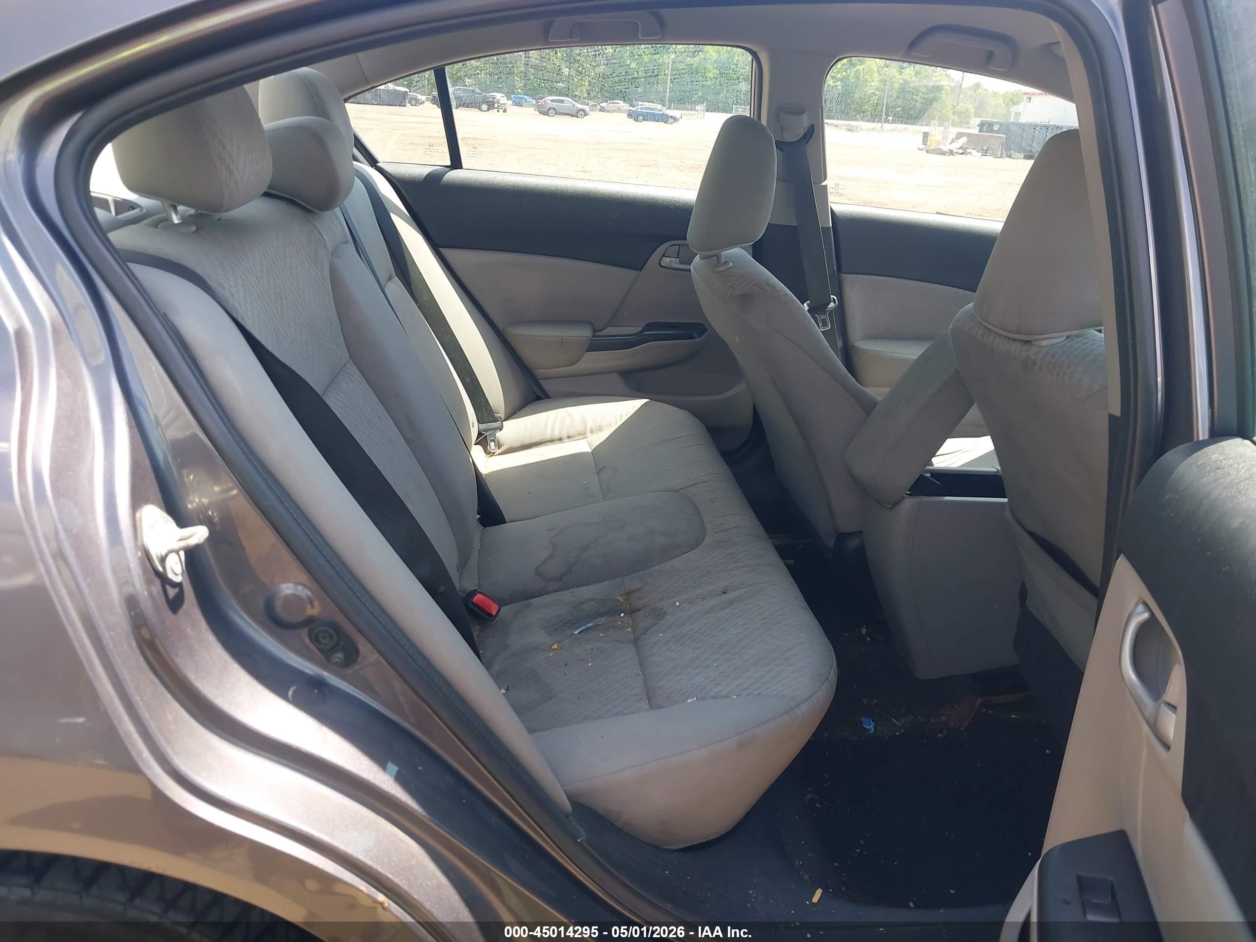 2015 Honda Civic Lx Gray vin: 19XFB2F55FE233052