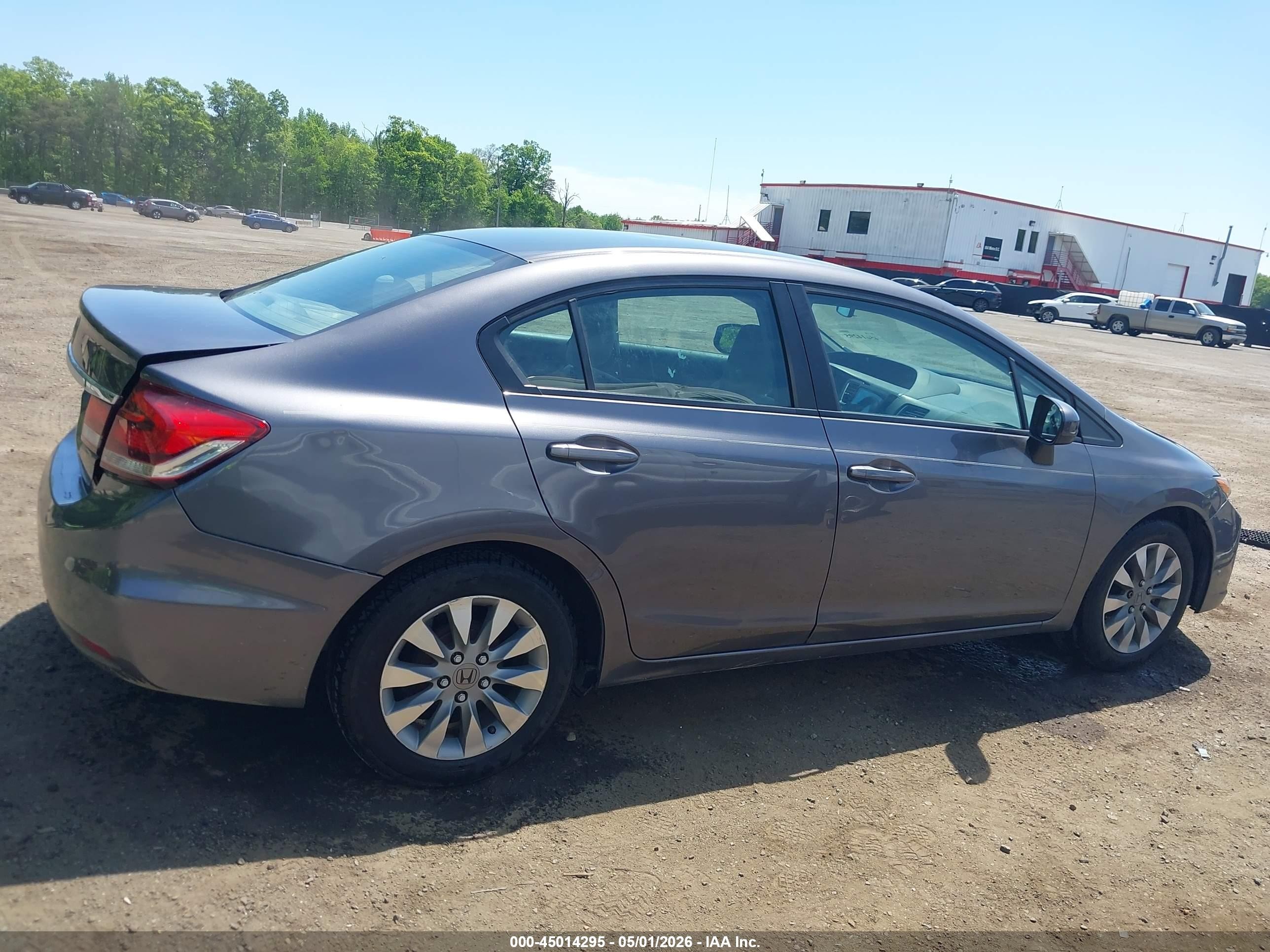 2015 Honda Civic Lx Gray vin: 19XFB2F55FE233052