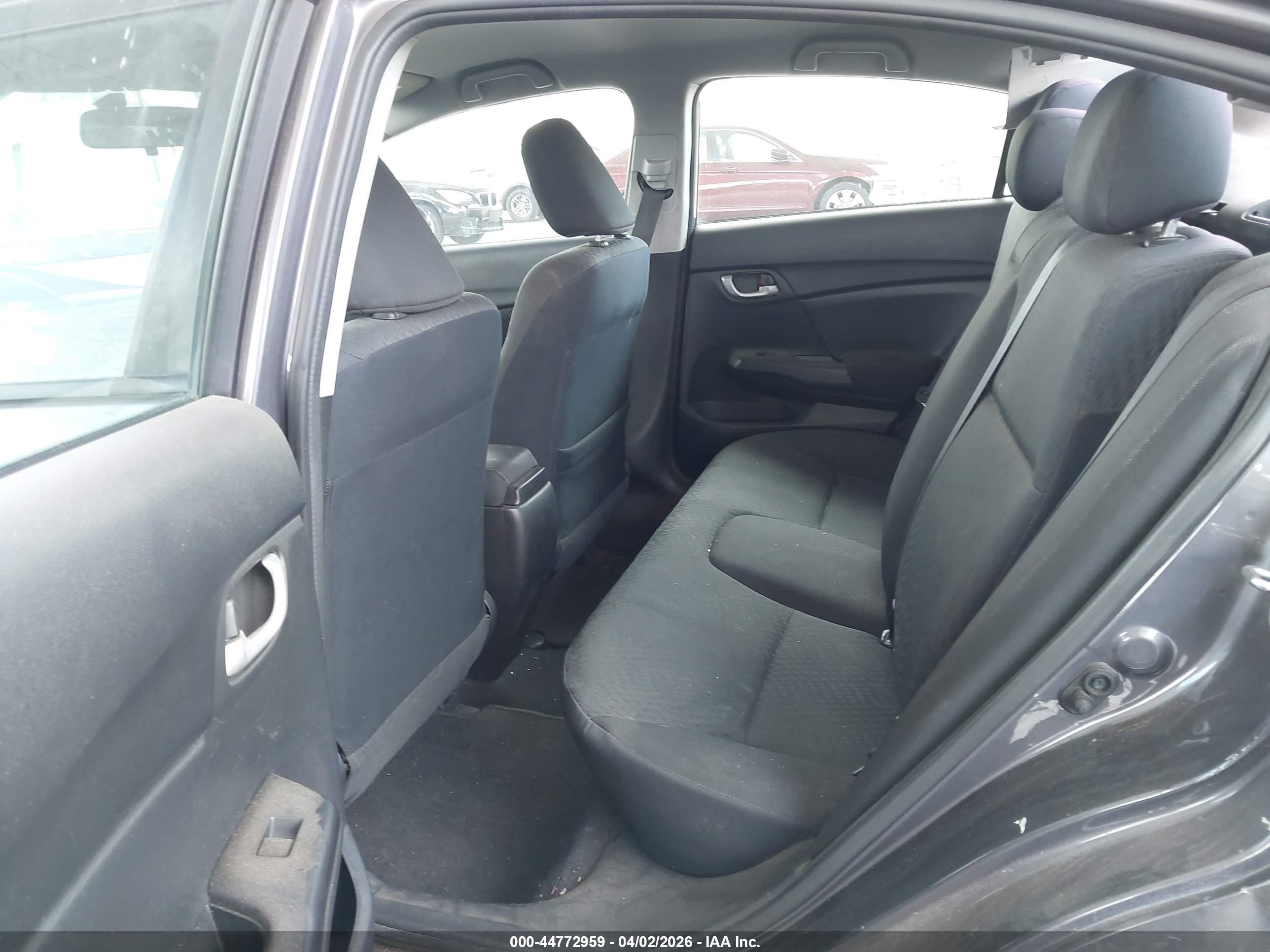 2015 Honda Civic Lx Gray vin: 19XFB2F55FE233648