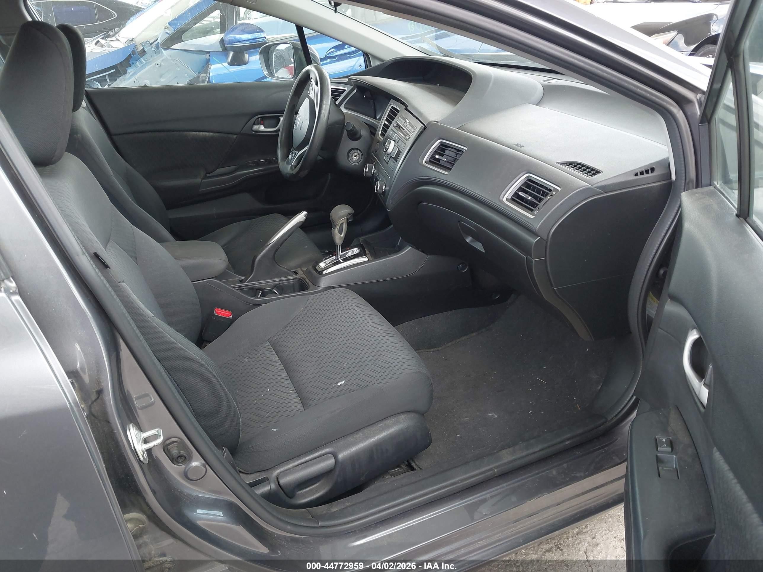 2015 Honda Civic Lx Gray vin: 19XFB2F55FE233648