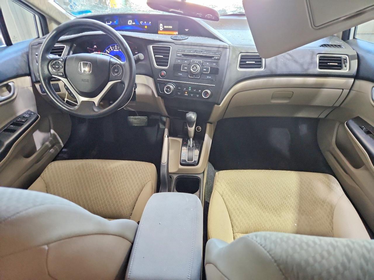 2015 Honda Civic Lx White vin: 19XFB2F55FE233729