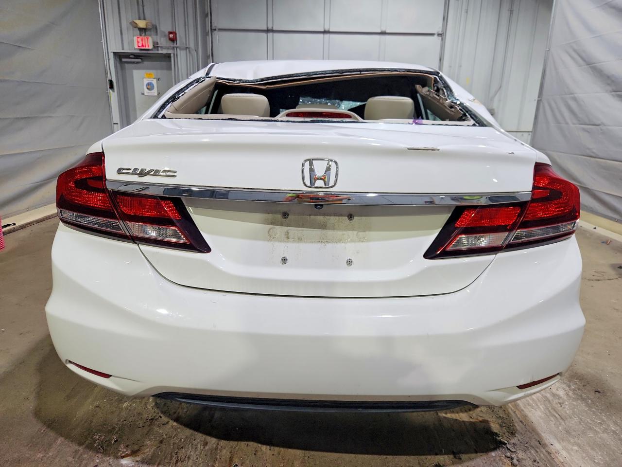 2015 Honda Civic Lx White vin: 19XFB2F55FE233729