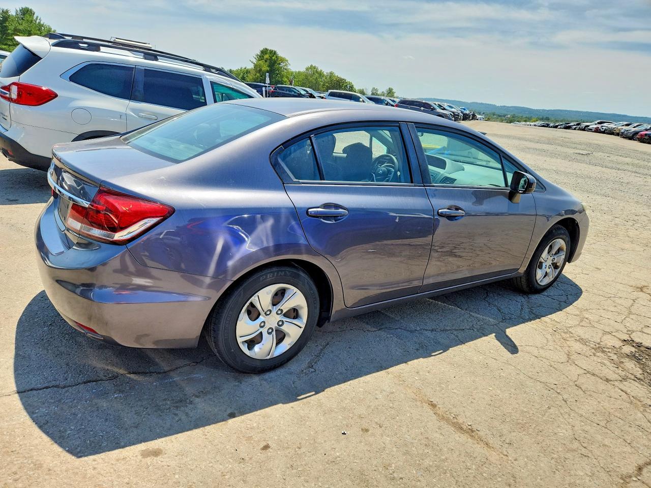 2015 Honda Civic Lx Gray vin: 19XFB2F55FE239465