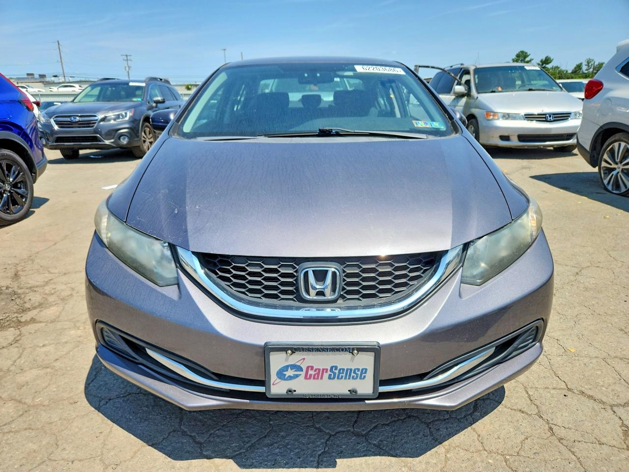 2015 Honda Civic Lx Gray vin: 19XFB2F55FE239465
