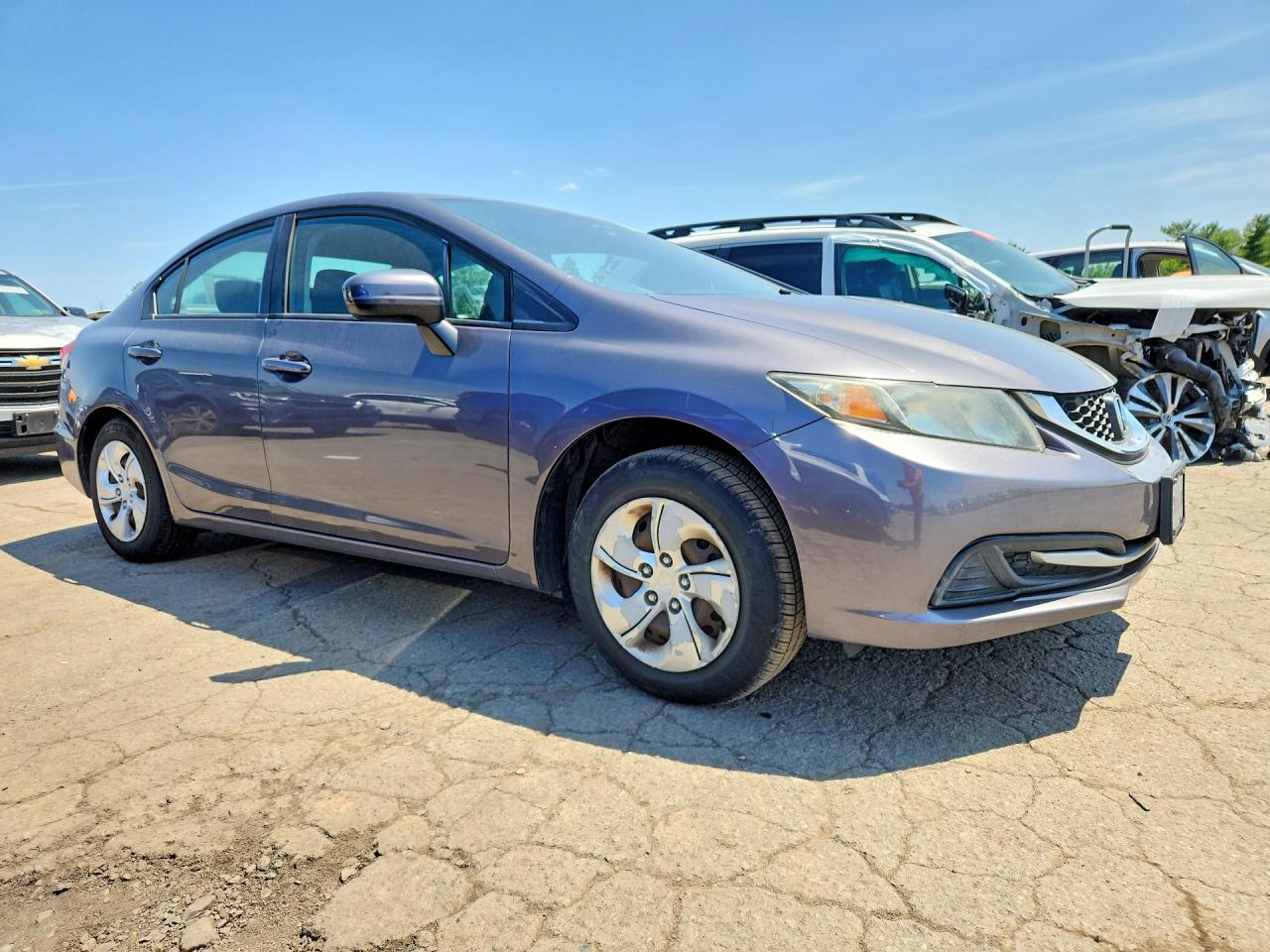 2015 Honda Civic Lx Gray vin: 19XFB2F55FE239465