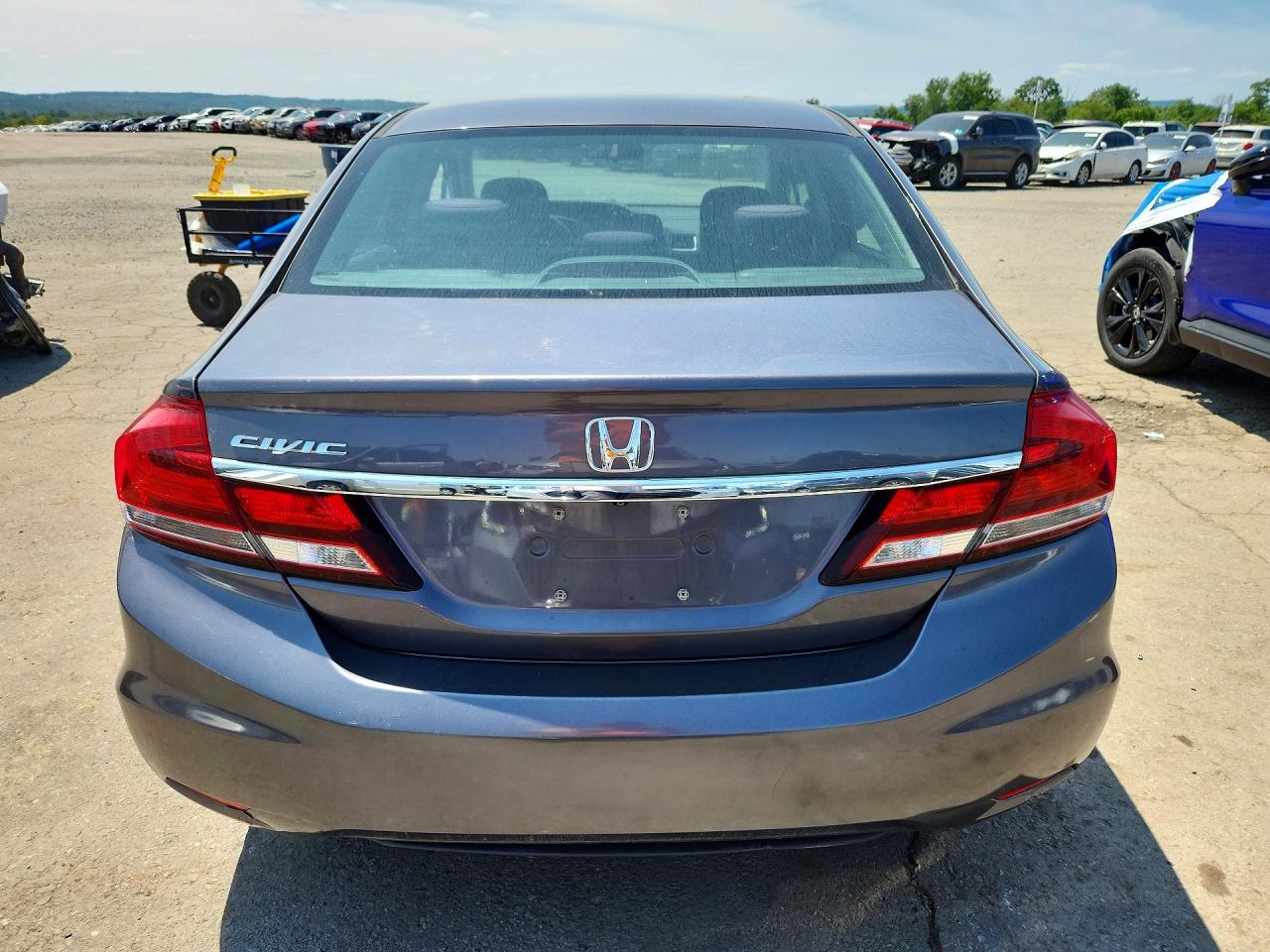 2015 Honda Civic Lx Gray vin: 19XFB2F55FE239465
