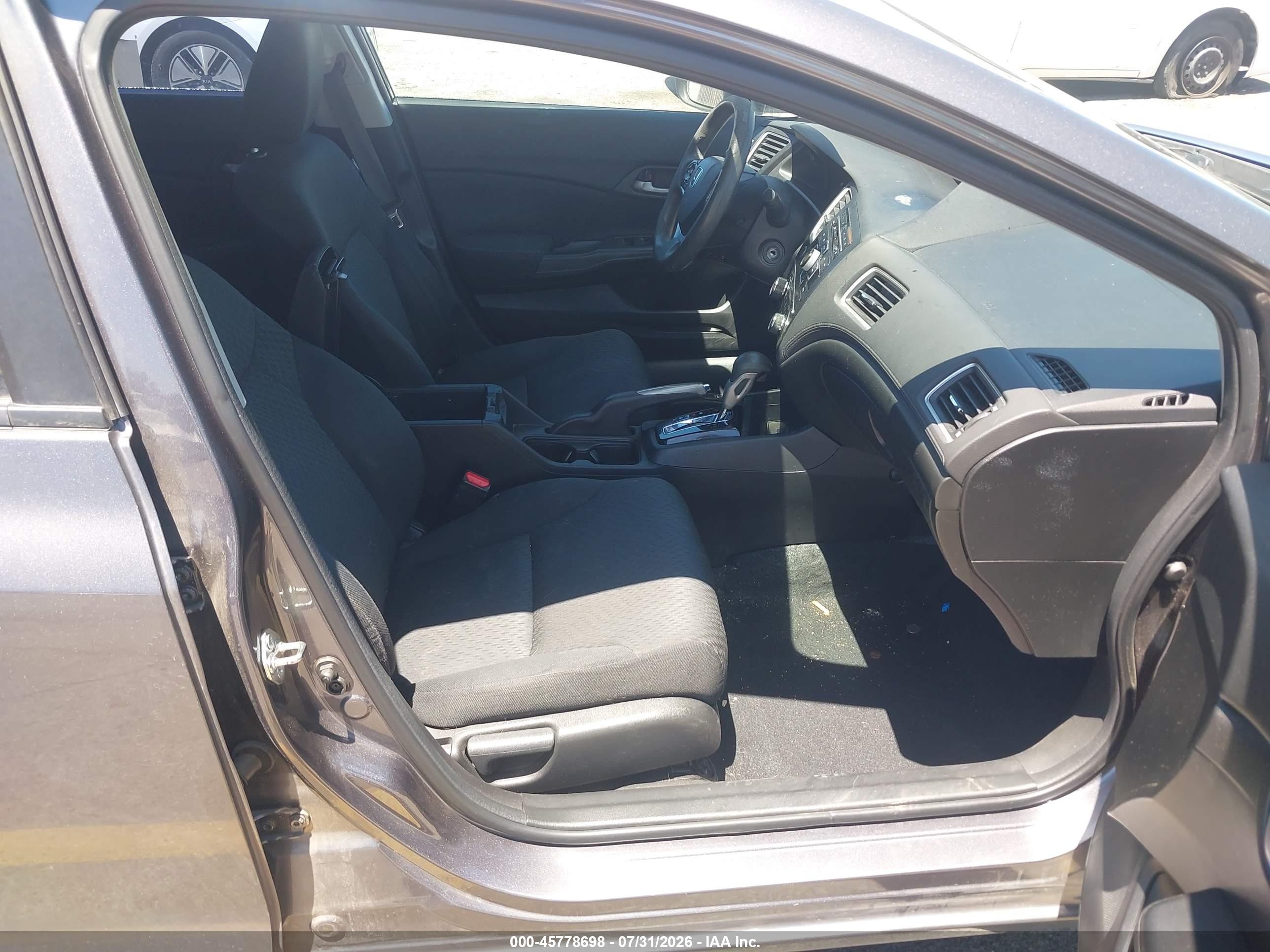 2015 Honda Civic Lx Gray vin: 19XFB2F55FE246416