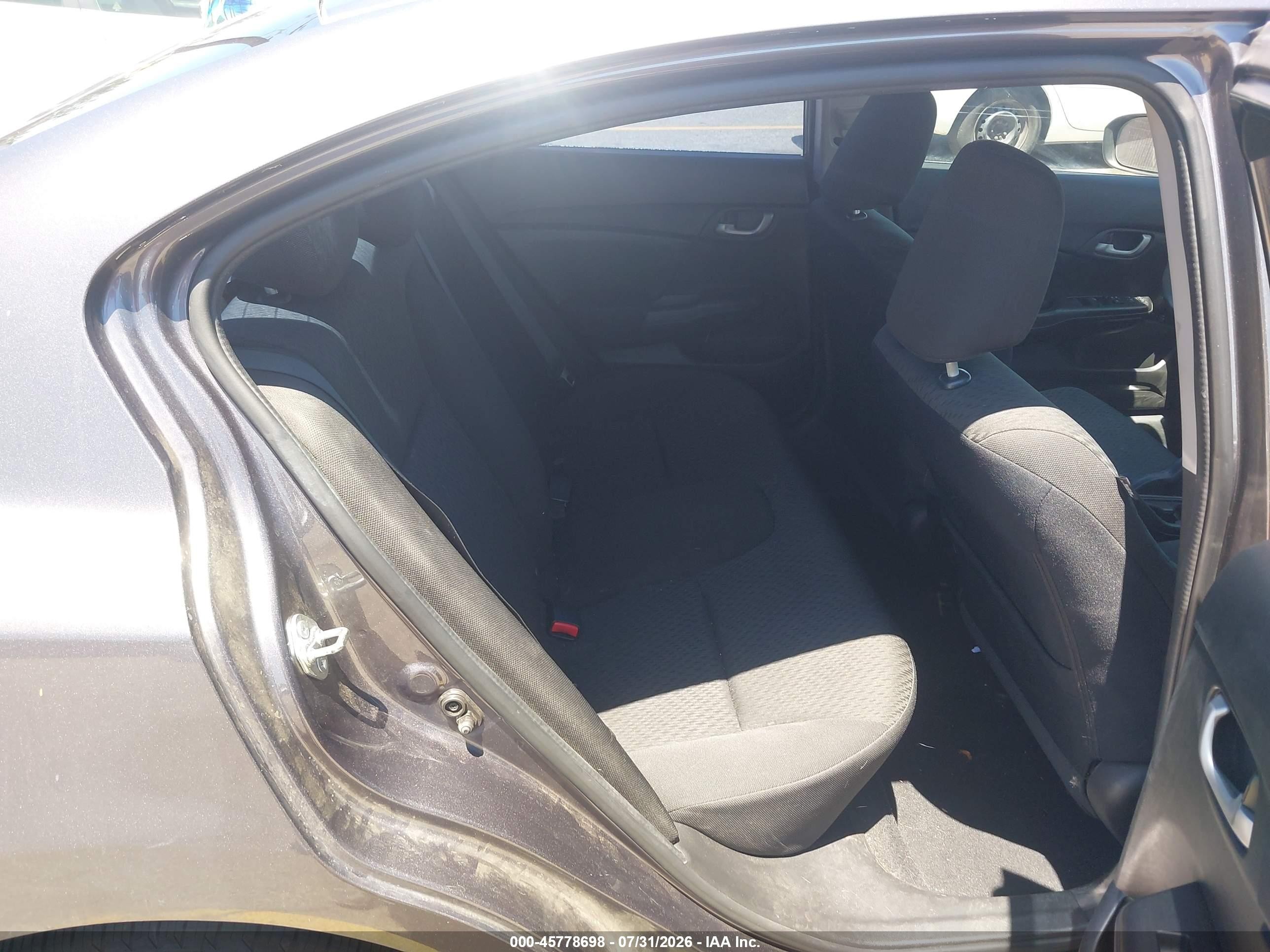 2015 Honda Civic Lx Gray vin: 19XFB2F55FE246416