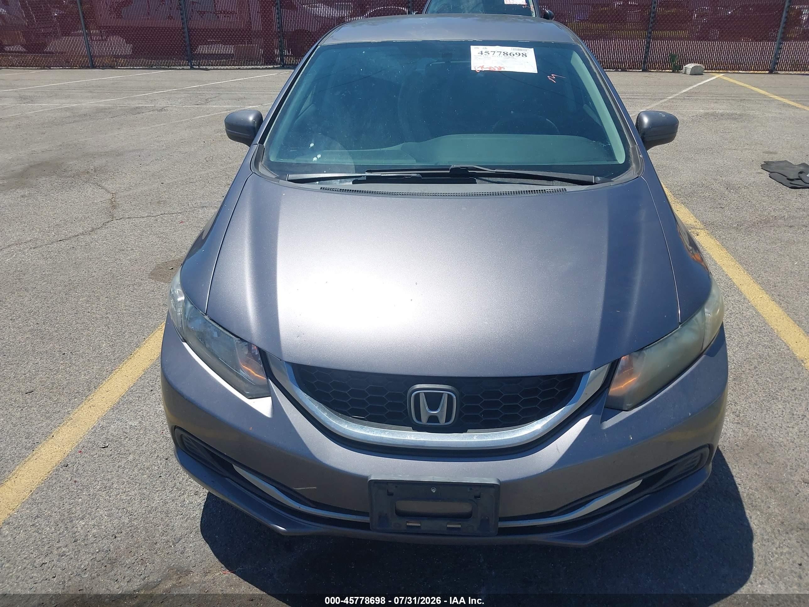 2015 Honda Civic Lx Gray vin: 19XFB2F55FE246416