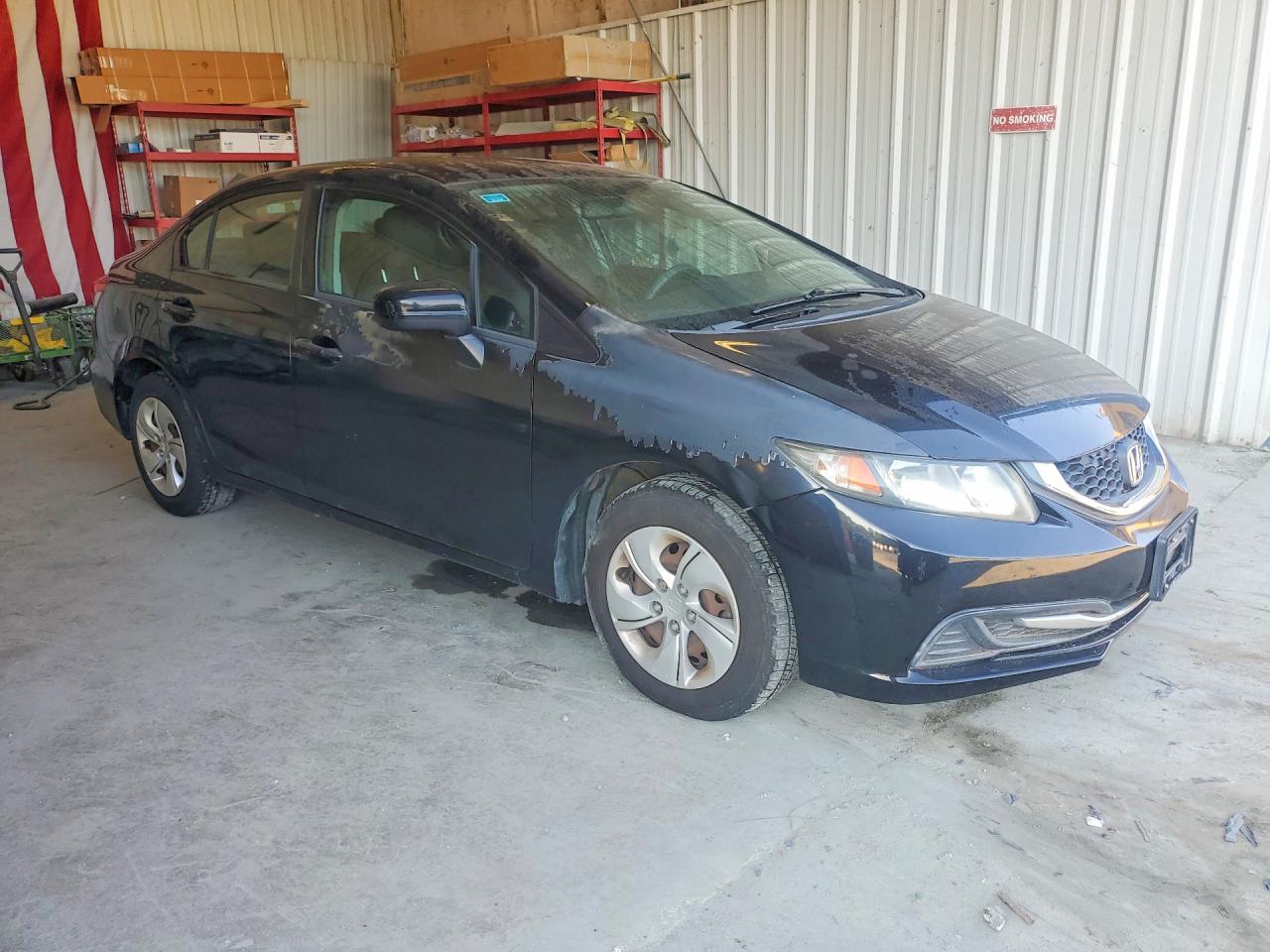 2015 Honda Civic Lx Black vin: 19XFB2F55FE250207