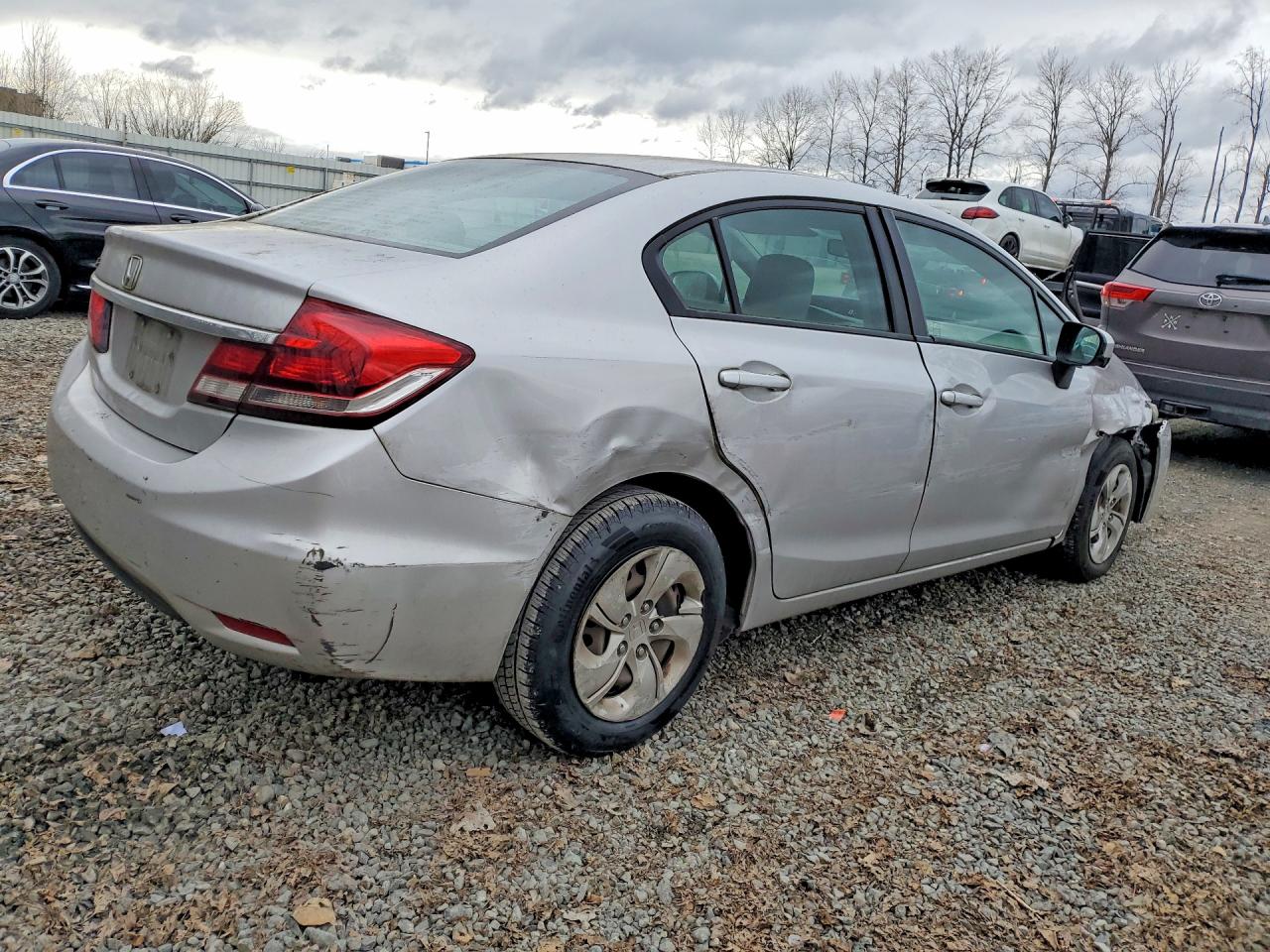 2015 Honda Civic Lx Silver vin: 19XFB2F55FE253821