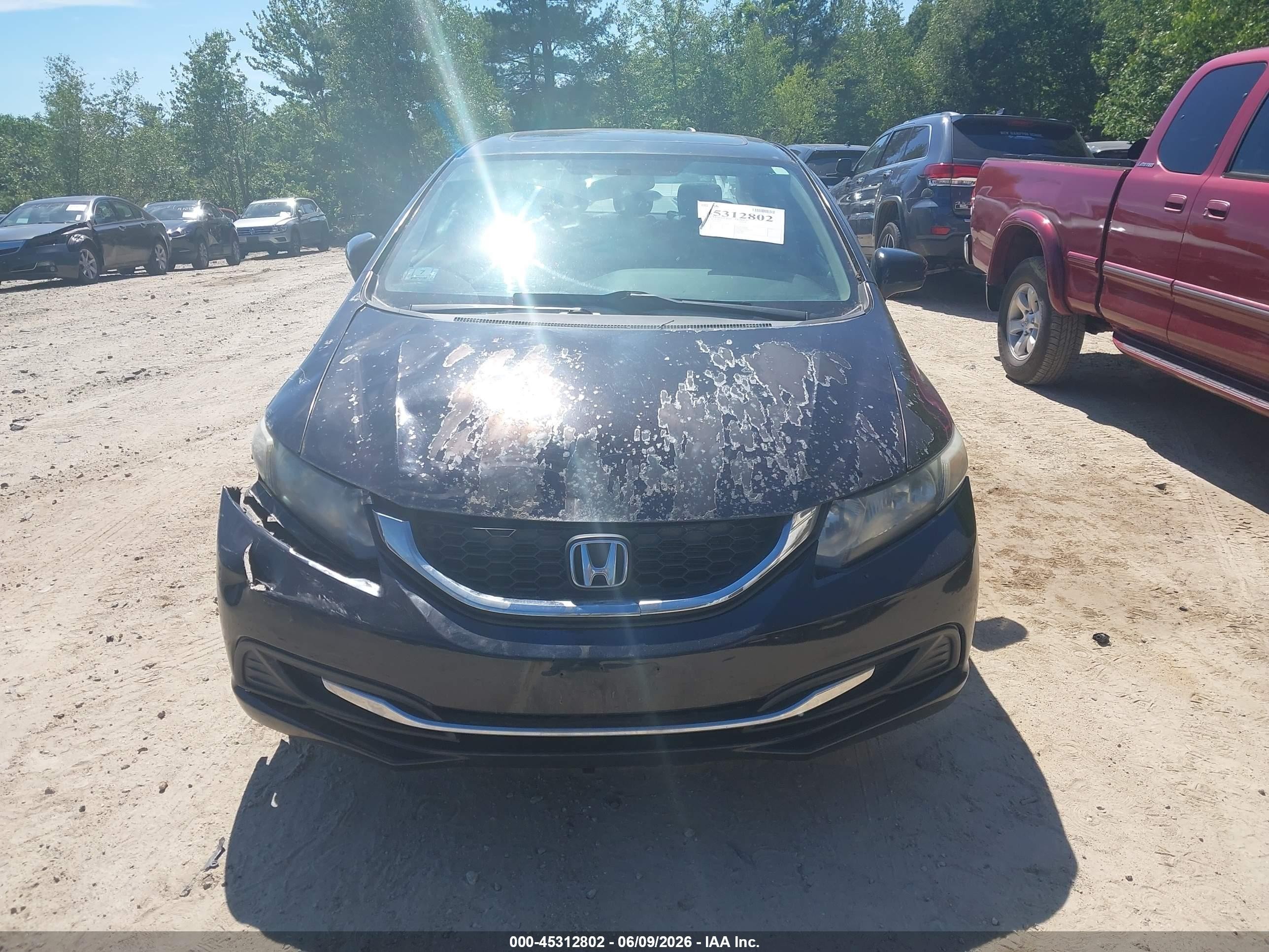 2015 Honda Civic Lx Black vin: 19XFB2F55FE259425