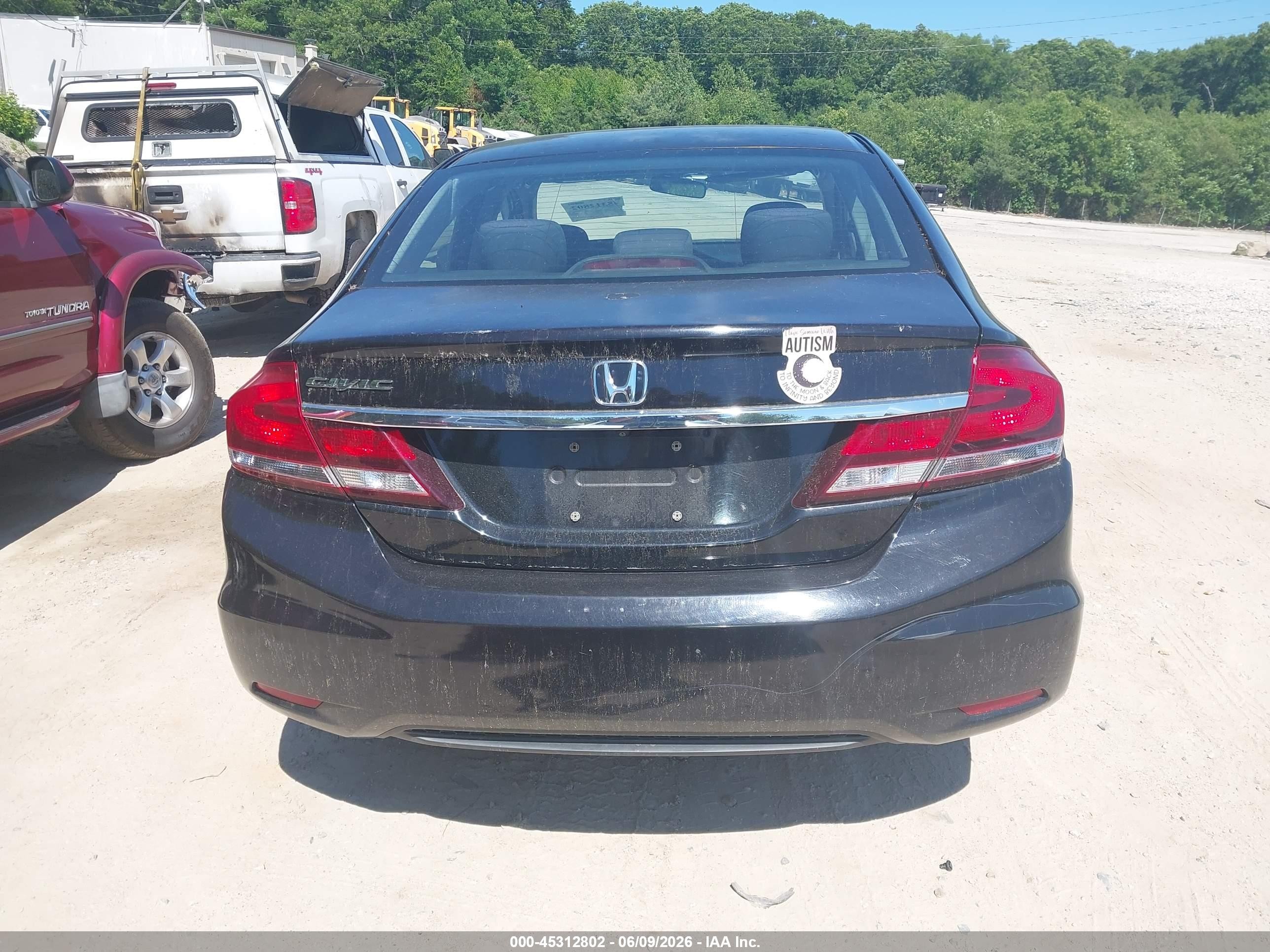 2015 Honda Civic Lx Black vin: 19XFB2F55FE259425