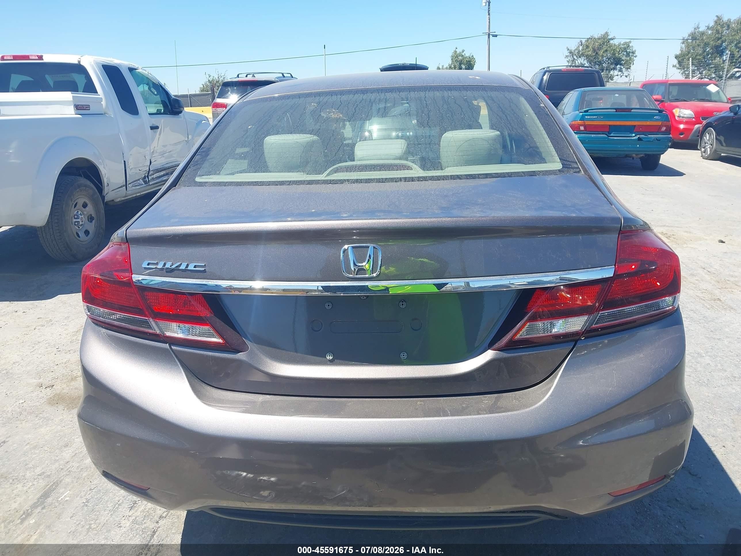 2015 Honda Civic Lx Серый vin: 19XFB2F55FE261479