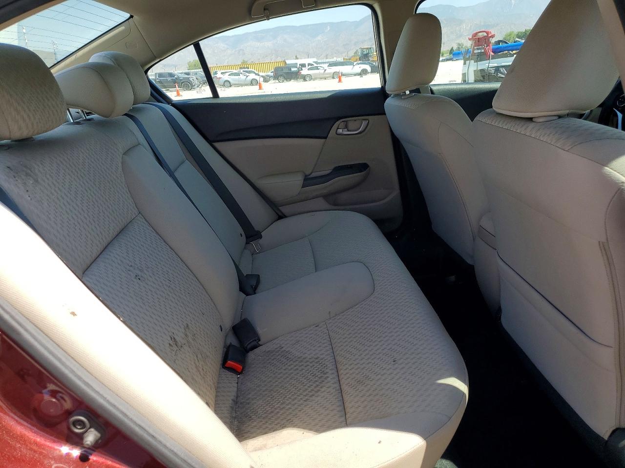 2015 Honda Civic Lx Burgundy vin: 19XFB2F55FE267783